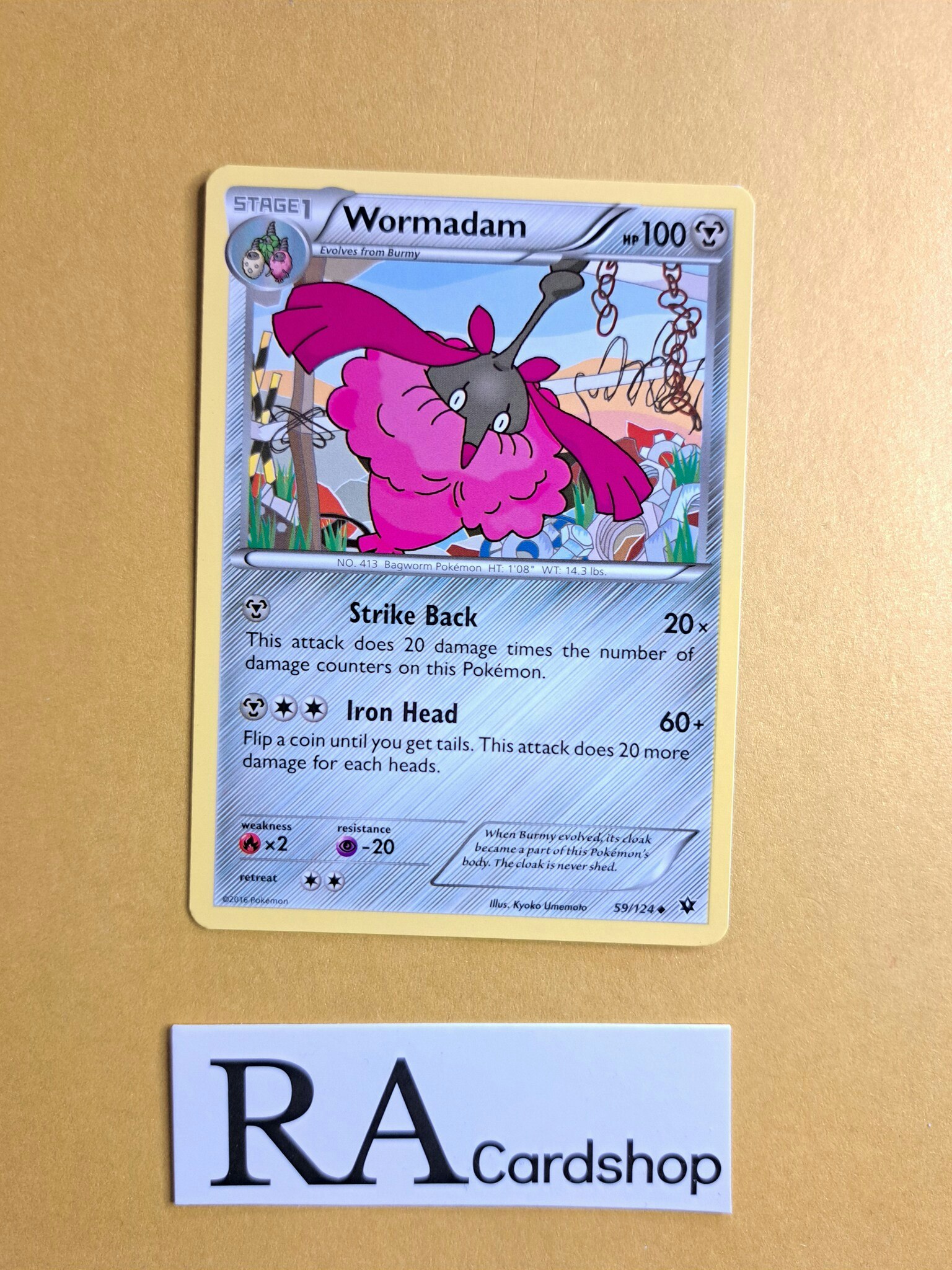 Wormadam Uncommon 59/124 Fates Collide Pokemon