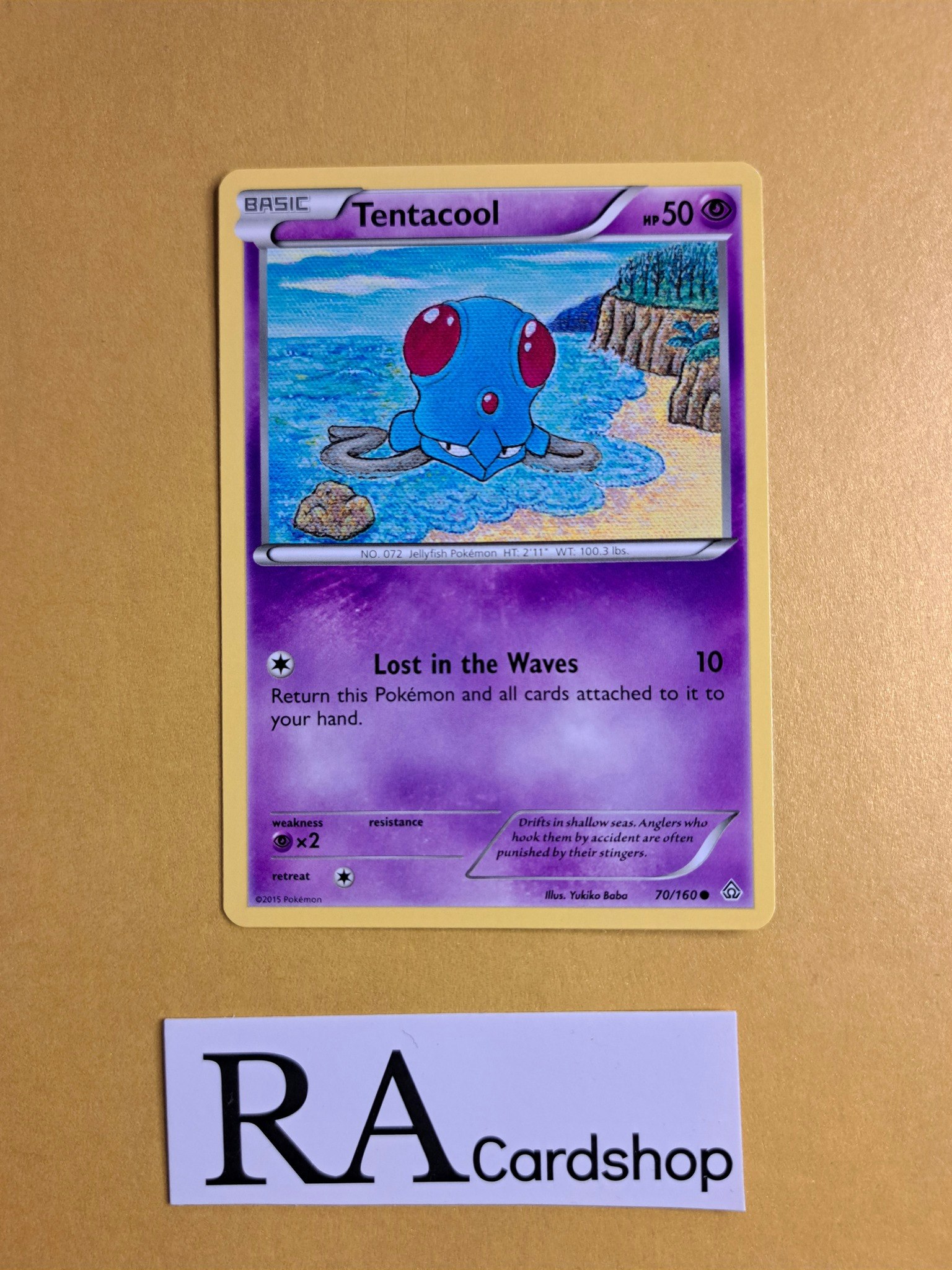 Tentacool Common 70/160 Primal Clash Pokemon