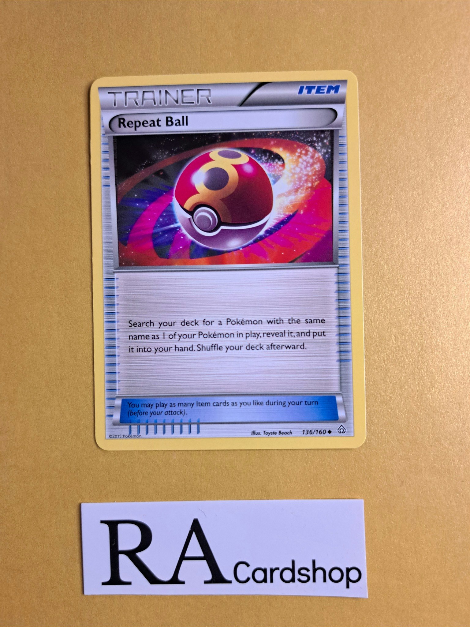 Repeat Ball Uncommon 136/160 Primal Clash Pokemon