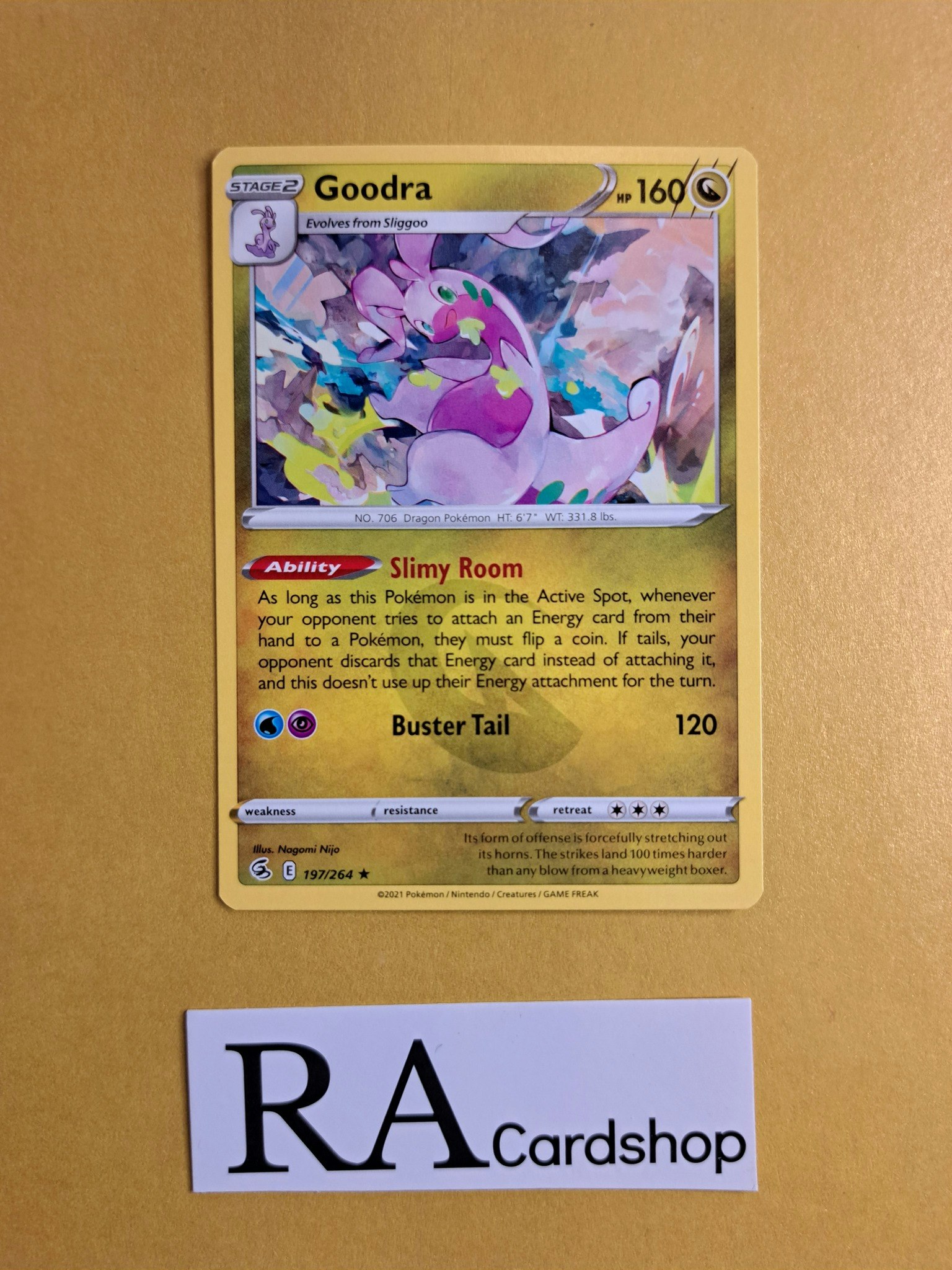 Goodra Rare 197/264 Fusion Strike Pokemon
