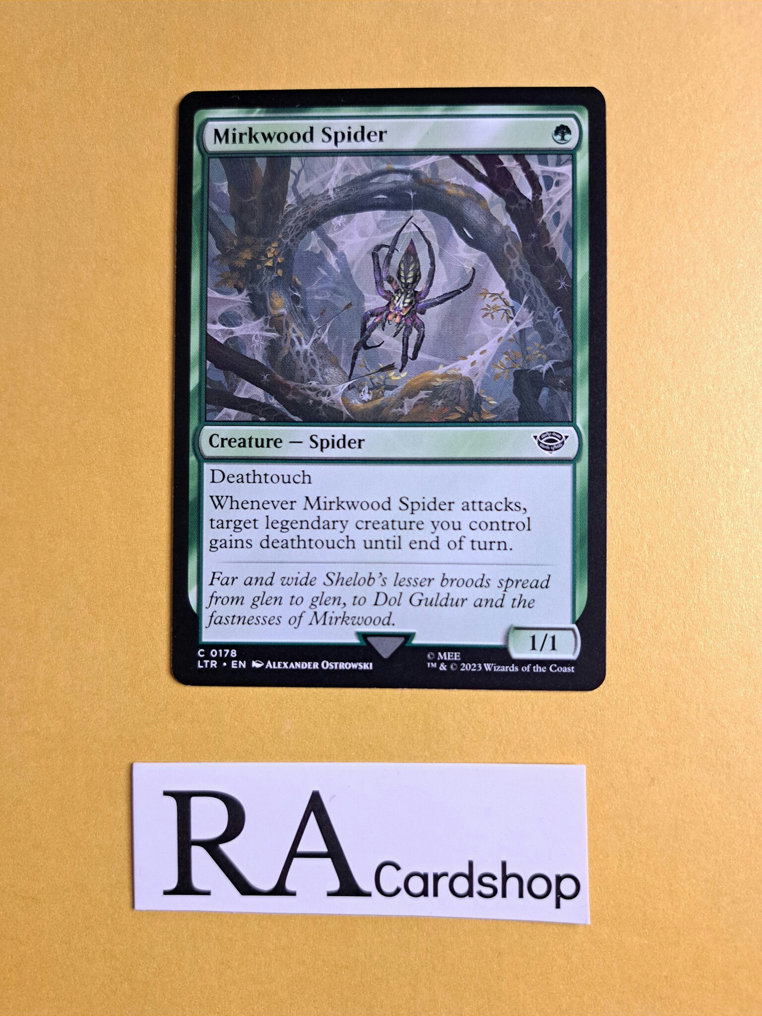 Mirkwood Spider Common 178 The Lord of the Rings Tales of Middle-earth Magic the Gathering