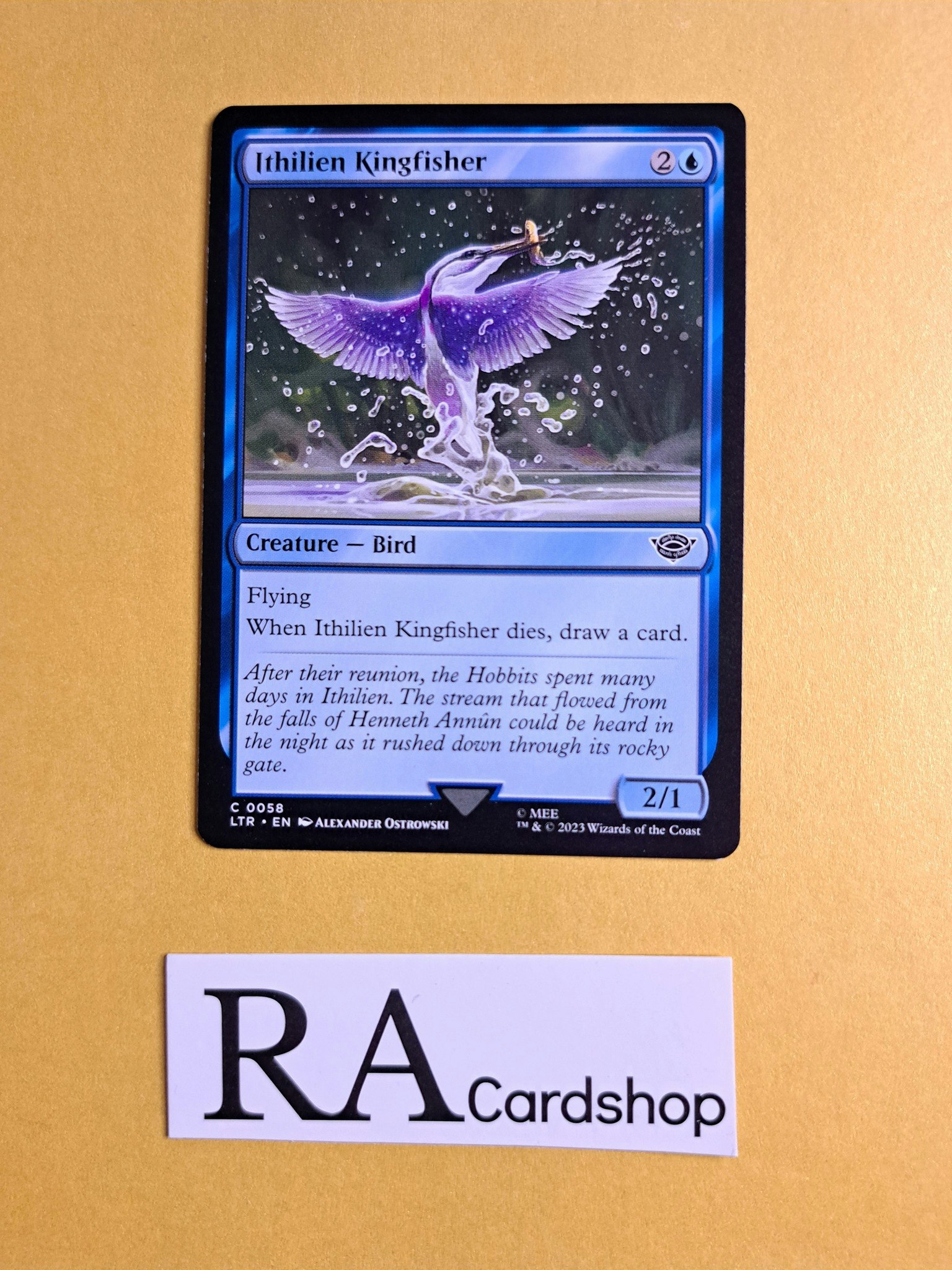 Ithilien Kingfisher Common 058 The Lord of the Rings Tales of Middle-earth Magic the Gathering