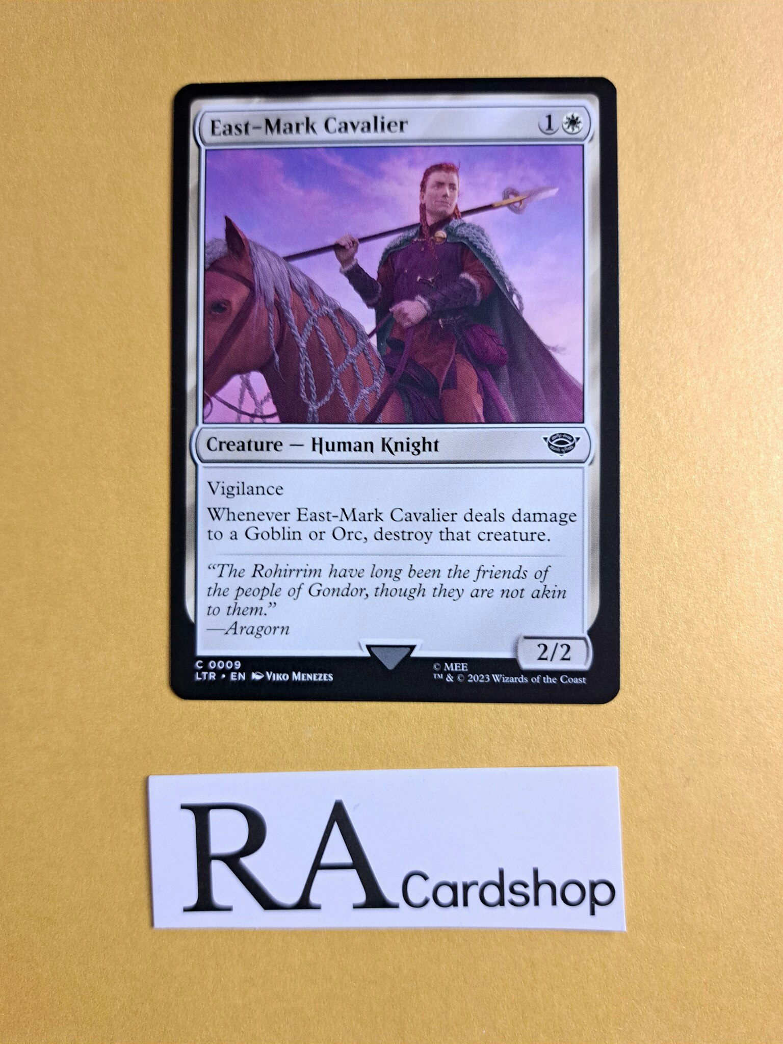 East-Mark Cavalier Common 009 The Lord of the Rings Tales of Middle-earth Magic the Gathering