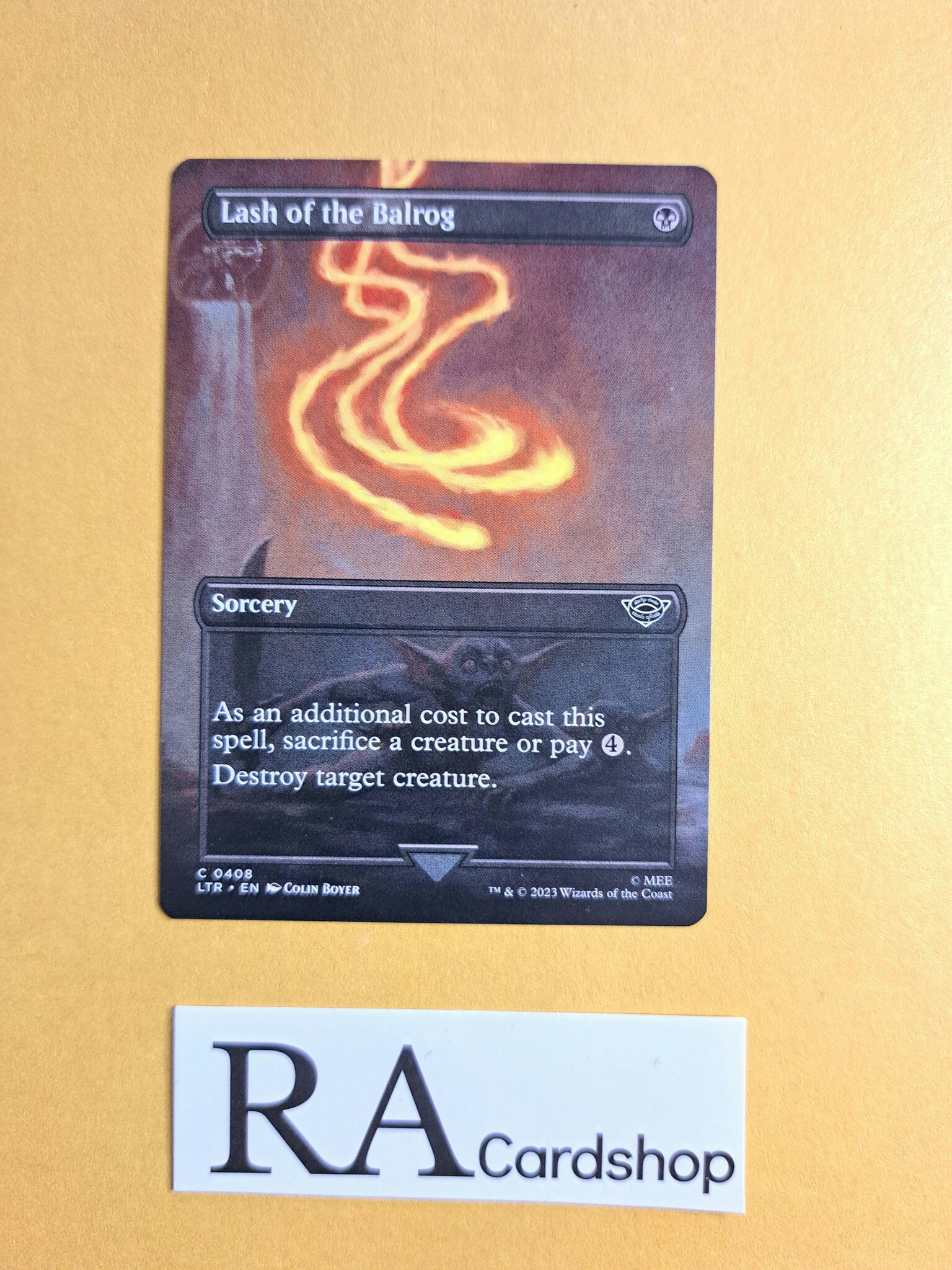 Lash of the Balrog Common 408 The Lord of the Rings Tales of Middle-earth Extras Magic the Gathering