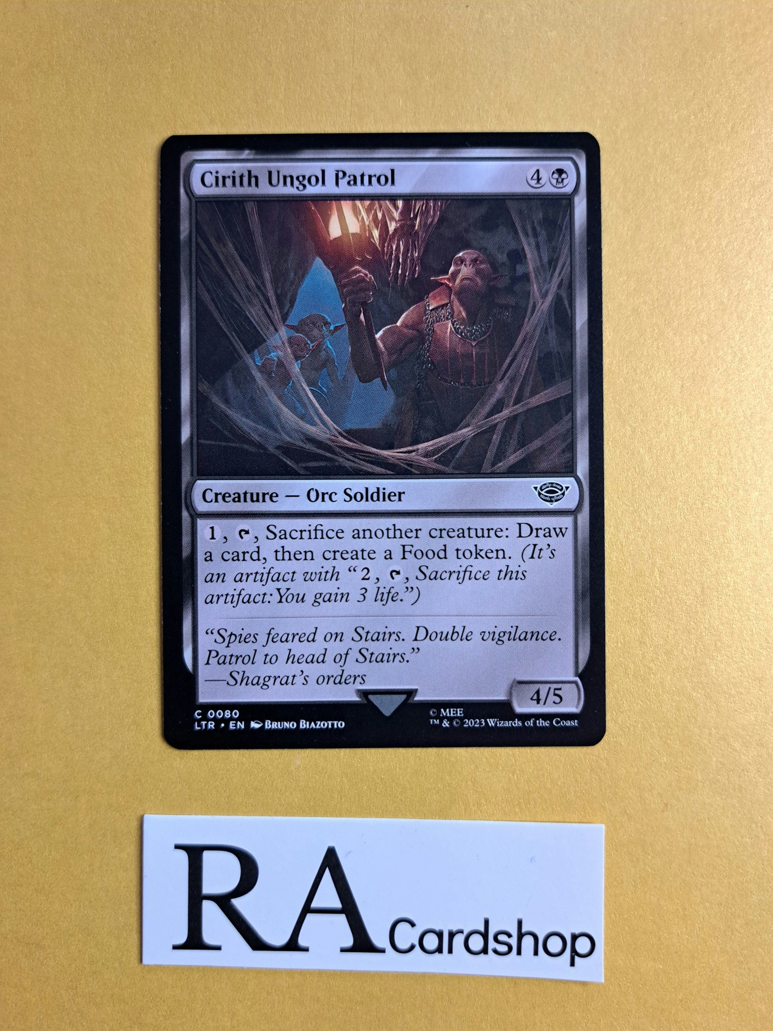 Cirith Ungol Patrol Common 080 The Lord of the Rings Tales of Middle-earth (LTR) Magic the Gathering