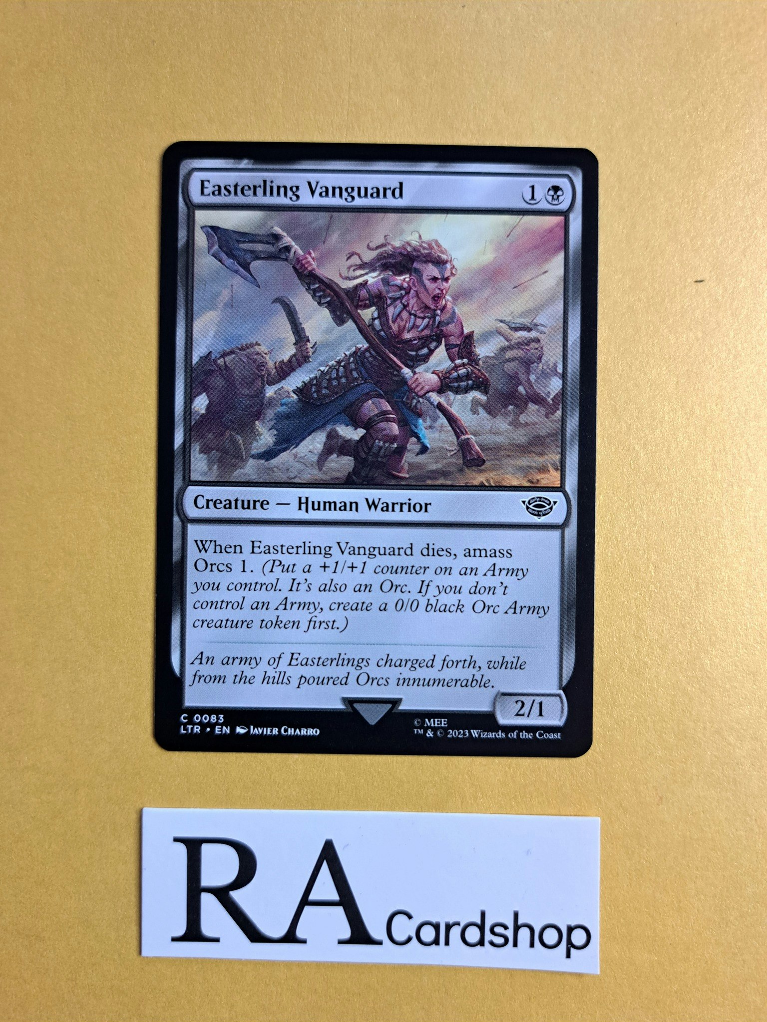 Easterling Vanguard Common 083 The Lord of the Rings Tales of Middle-earth Magic the Gathering