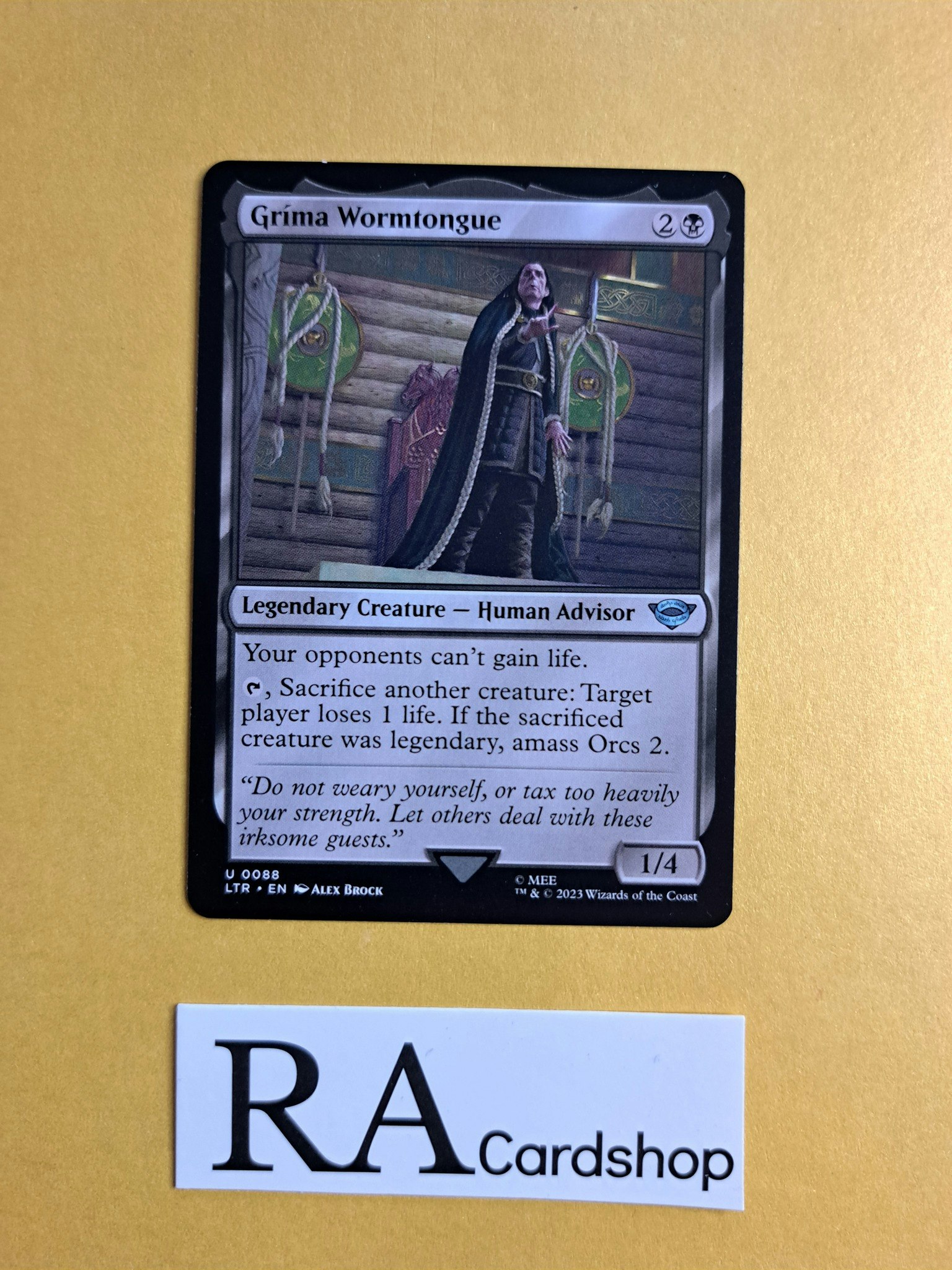 Grima Wormtongue Uncommon 088 The Lord of the Rings Tales of Middle-earth Magic the Gathering