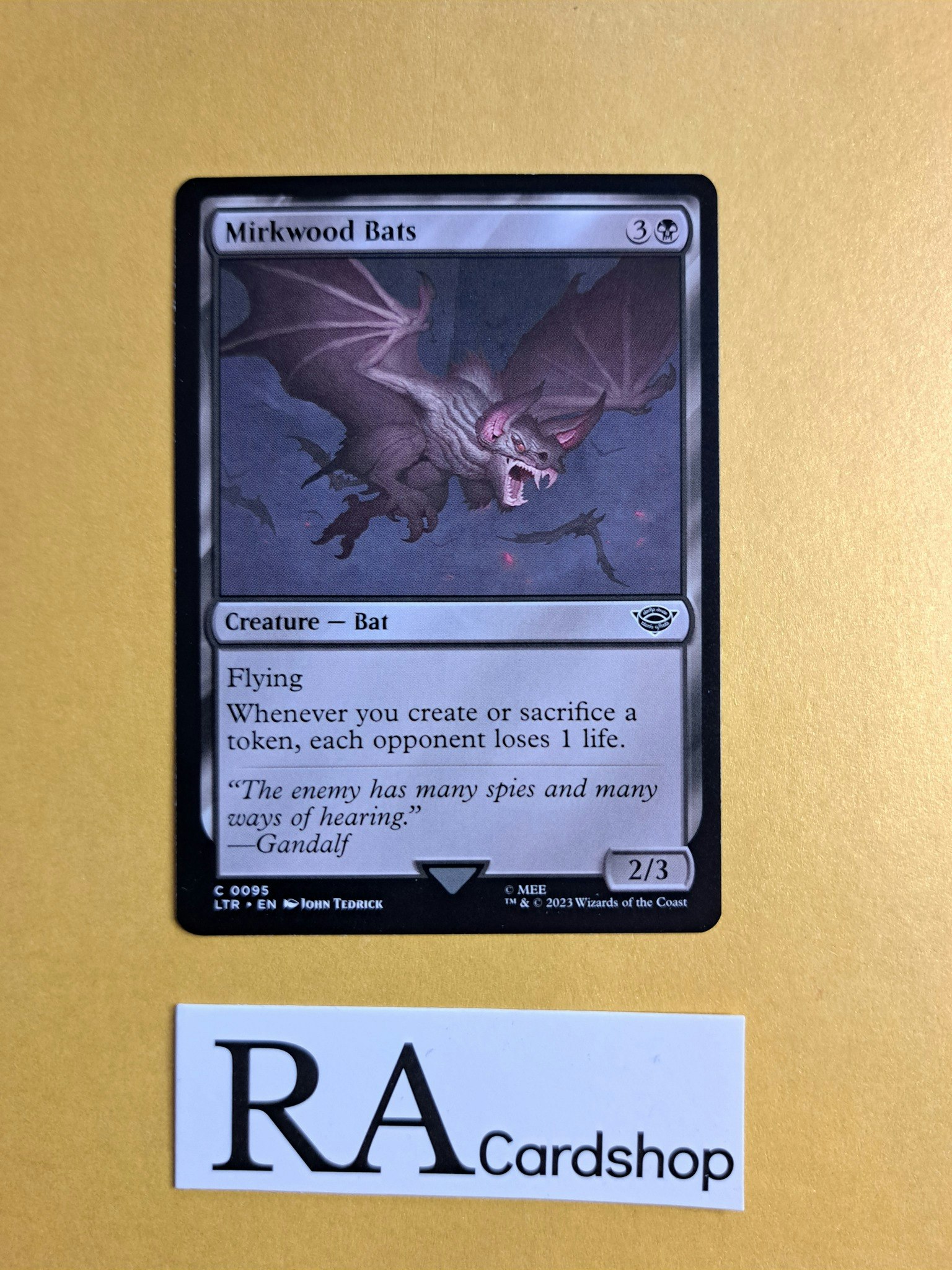 Mirkwood Bats Common 095 The Lord of the Rings Tales of Middle-earth (LTR) Magic the Gathering