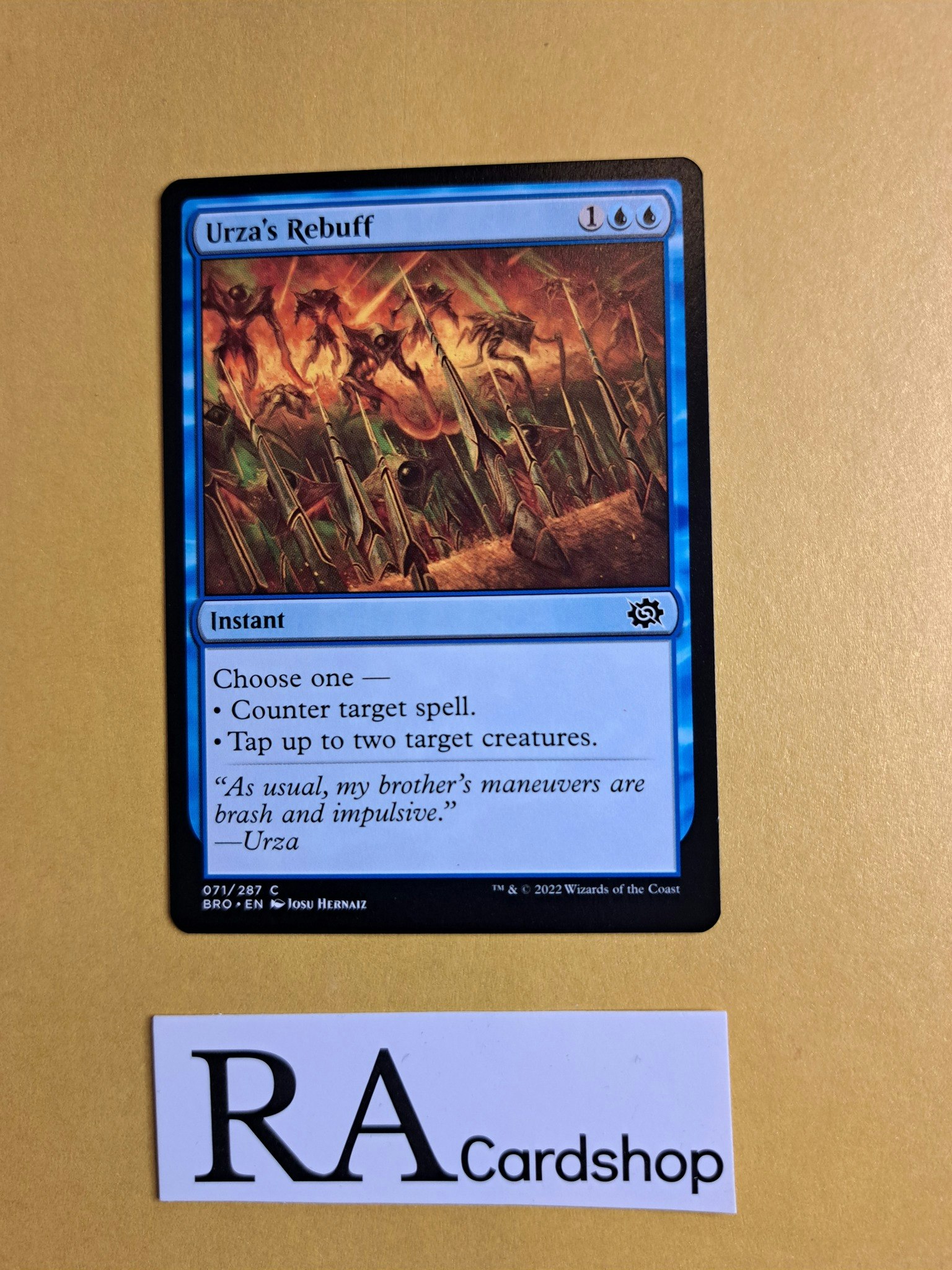 Urzas Rebuff Common 071/287 The Brothers War Magic the Gathering