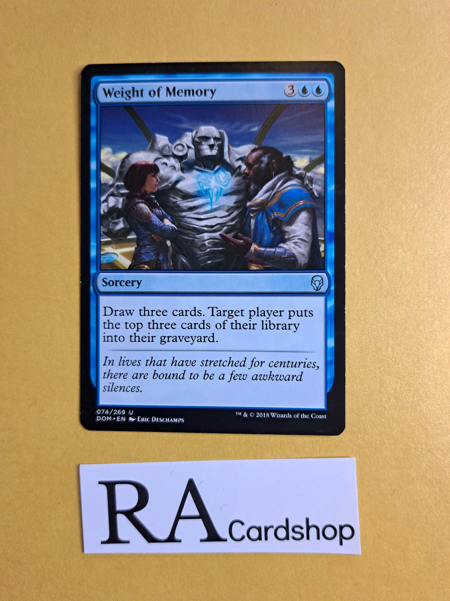 Weight of Memory Uncommon 074/281 Dominaria (DOM) Magic the Gathering