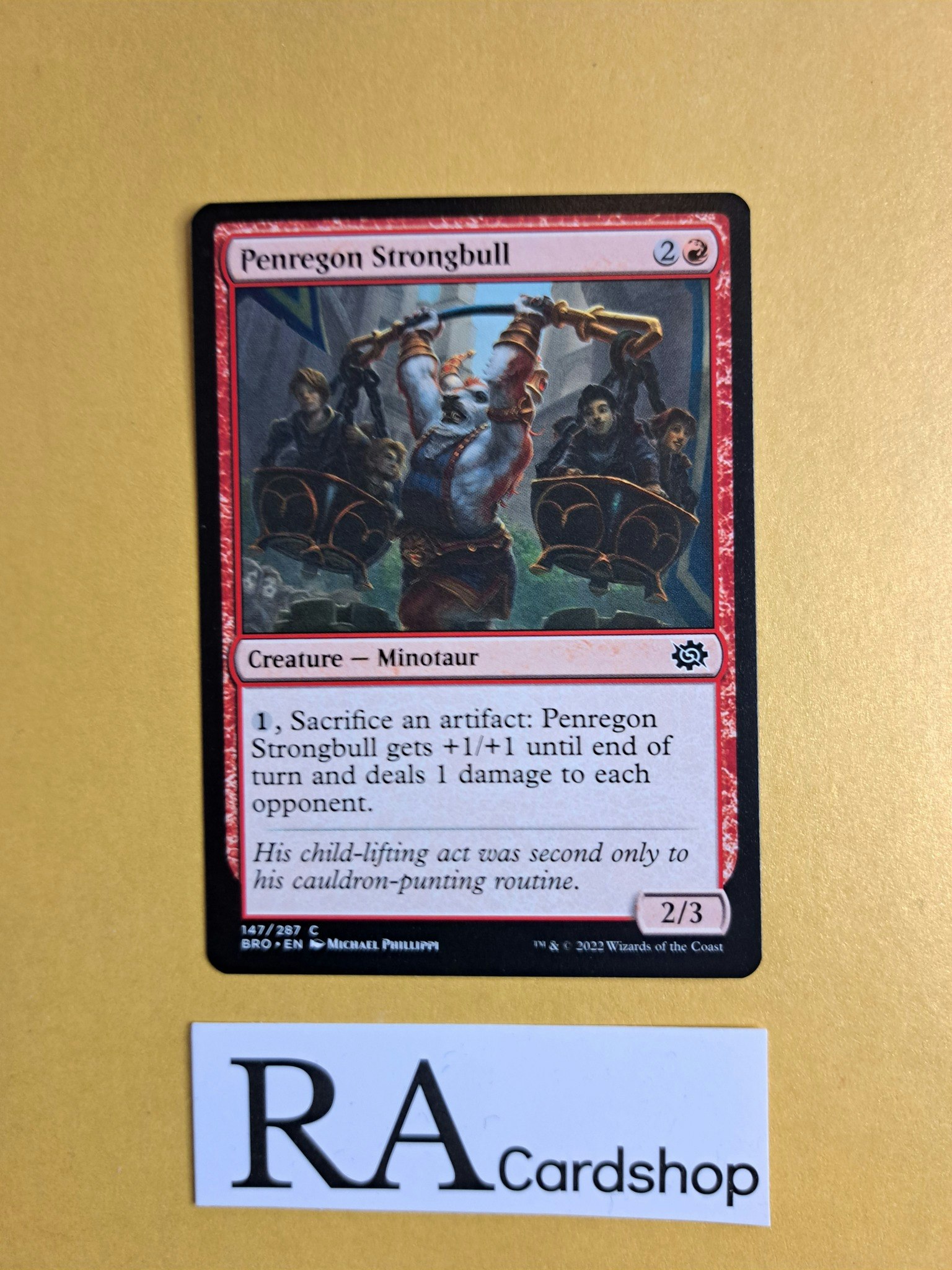 Penregon Strongbull Common 147/287 The Brothers War Magic the Gathering
