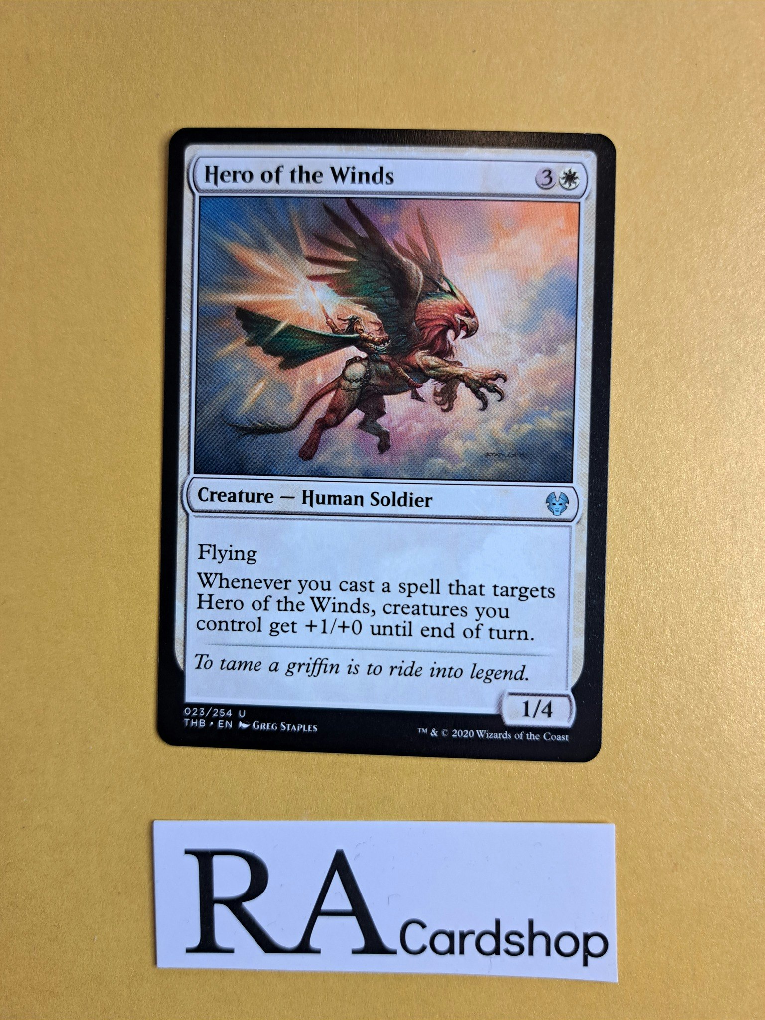 Hero of the Winds Uncommon 023/254 Theros Beyond Death (THB) Magic the Gathering