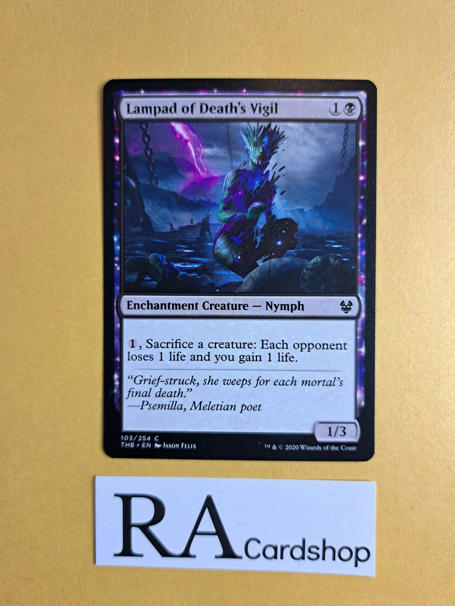 Lampad of Deaths Vigil Common 103/254 Theros Beyond Death (THB) Magic the Gathering