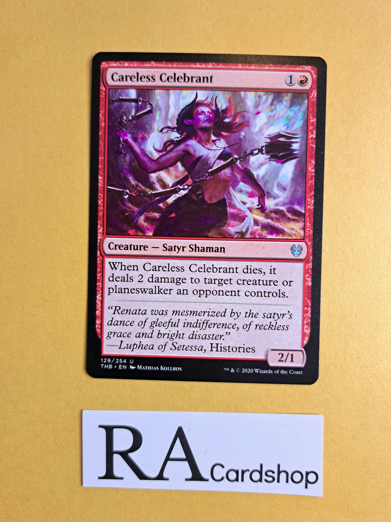 Careless Celebrant Uncommon 129/254 Theros Beyond Death (THB) Magic the Gathering