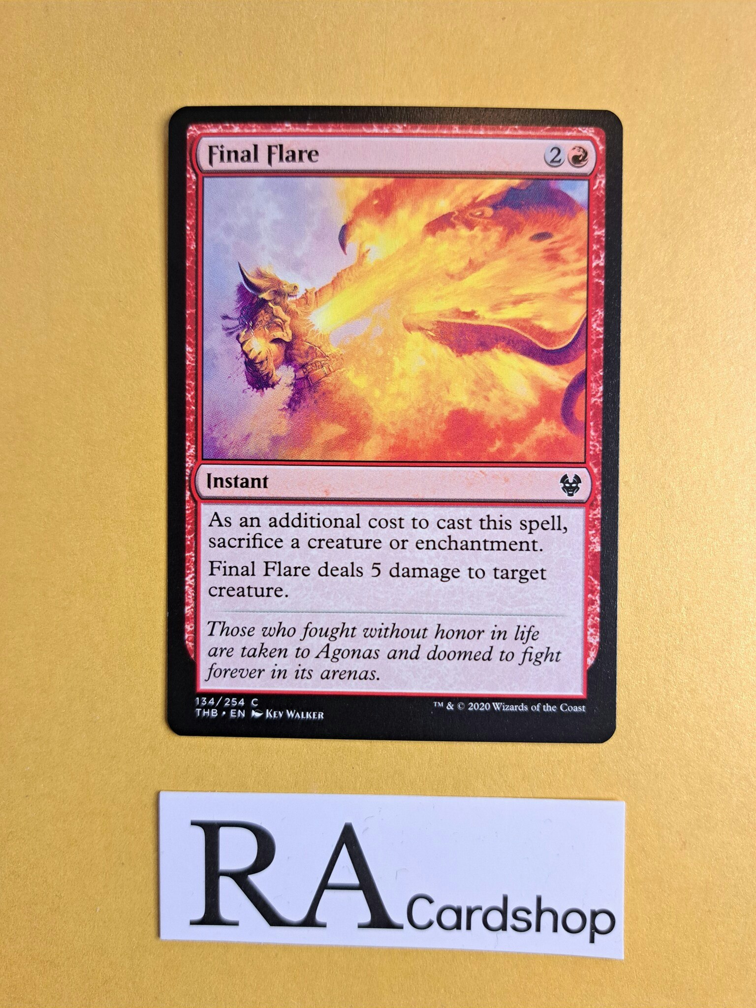 Final Flare Common 134/254 Theros Beyond Death Magic the Gathering