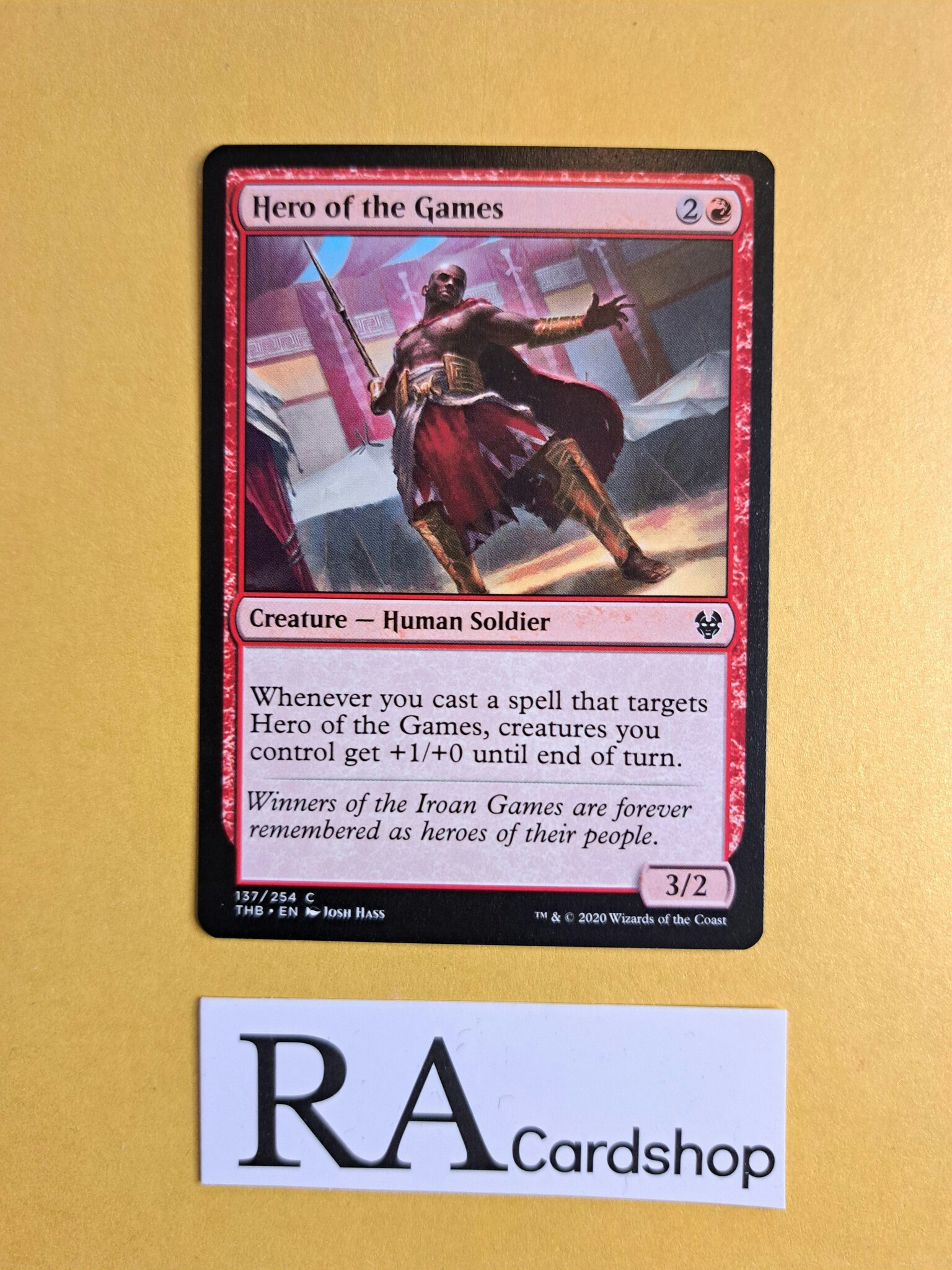 Hero of the Games Common 137/254 Theros Beyond Death (THB) Magic the Gathering