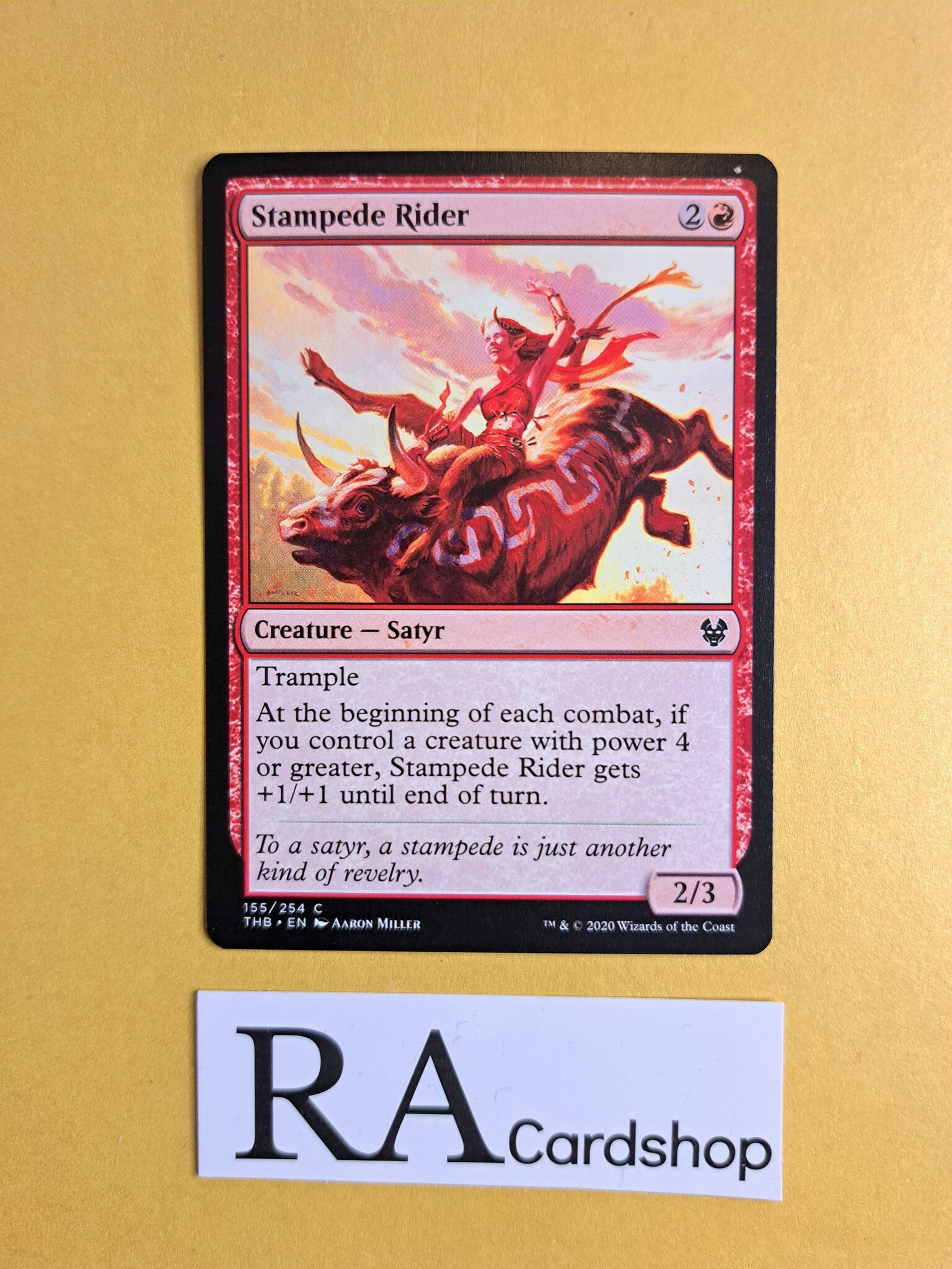 Stampede Rider Common 155/254 Theros Beyond Death (THB) Magic the Gathering