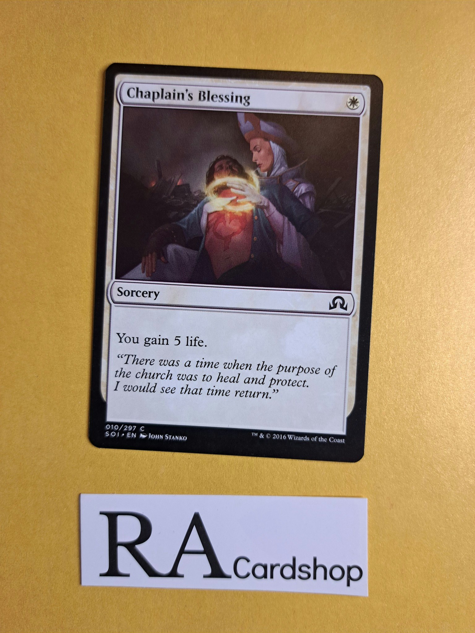 Chaplains Blessing Common 010/297 Shadows Over Innistrad Magic the Gathering