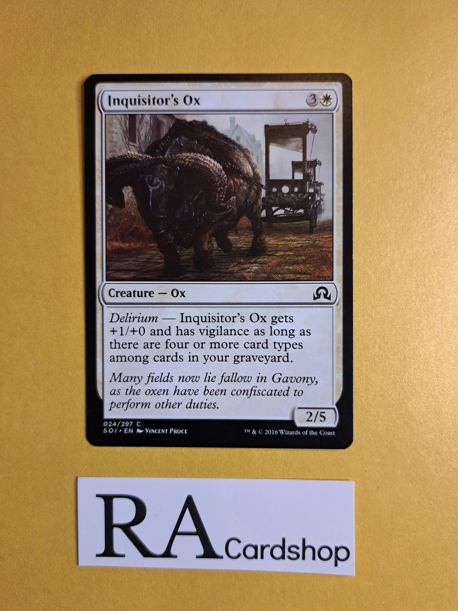 Inquisitors Ox Common 024/297 Shadows Over Innistrad Magic the Gathering
