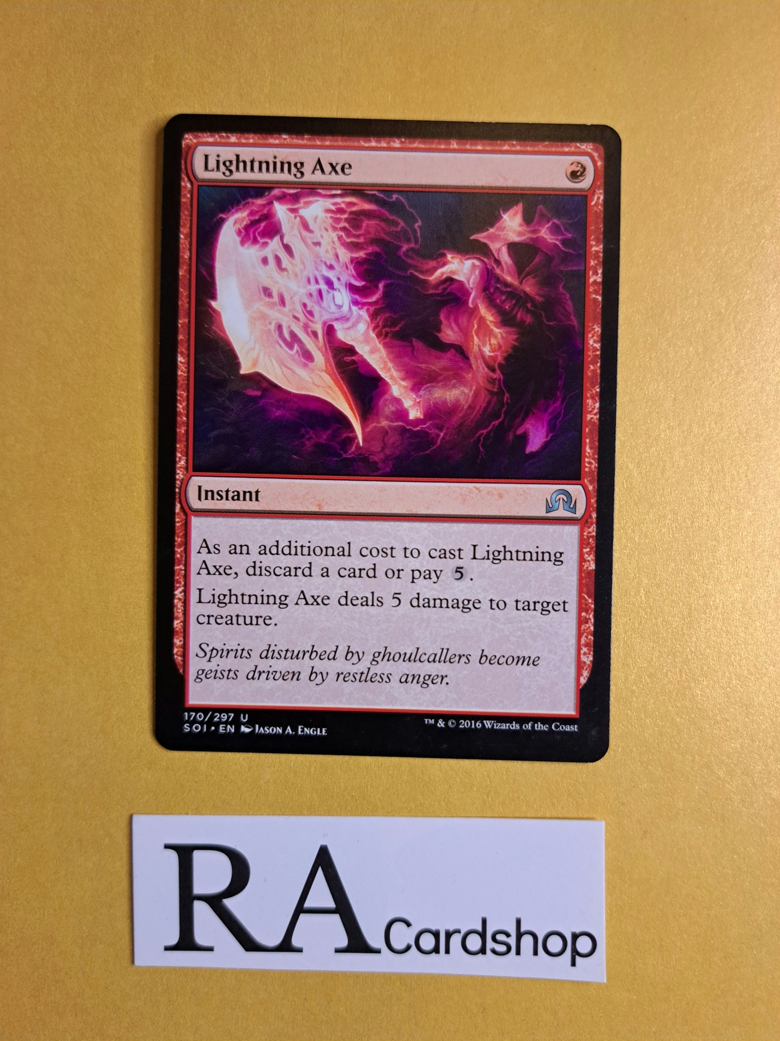 Lightning Axe Uncommon 170/297 Shadows Over Innistrad Magic the Gathering