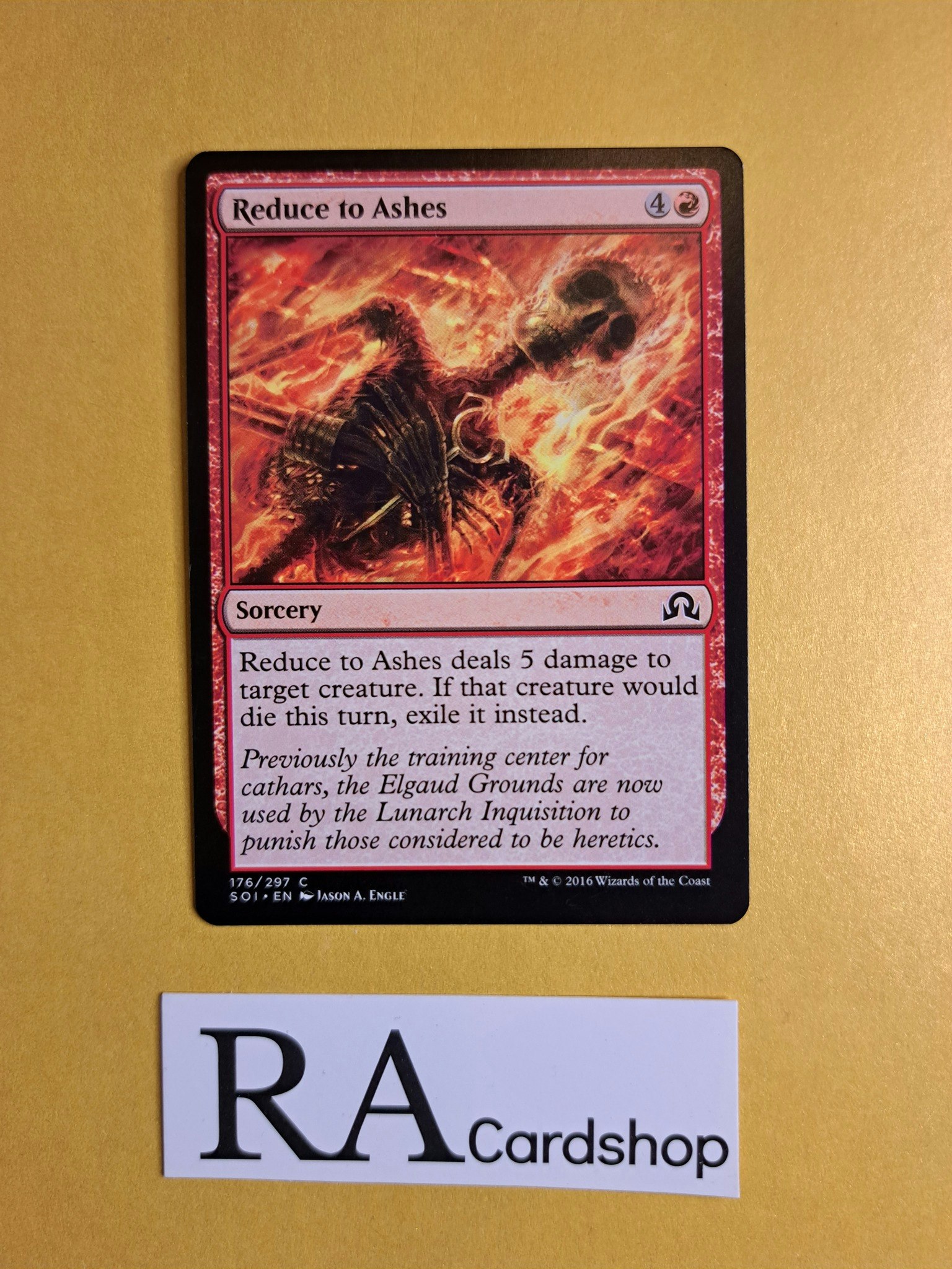 Reduce to Ashes Common 176/297 Shadows Over Innistrad Magic the Gathering