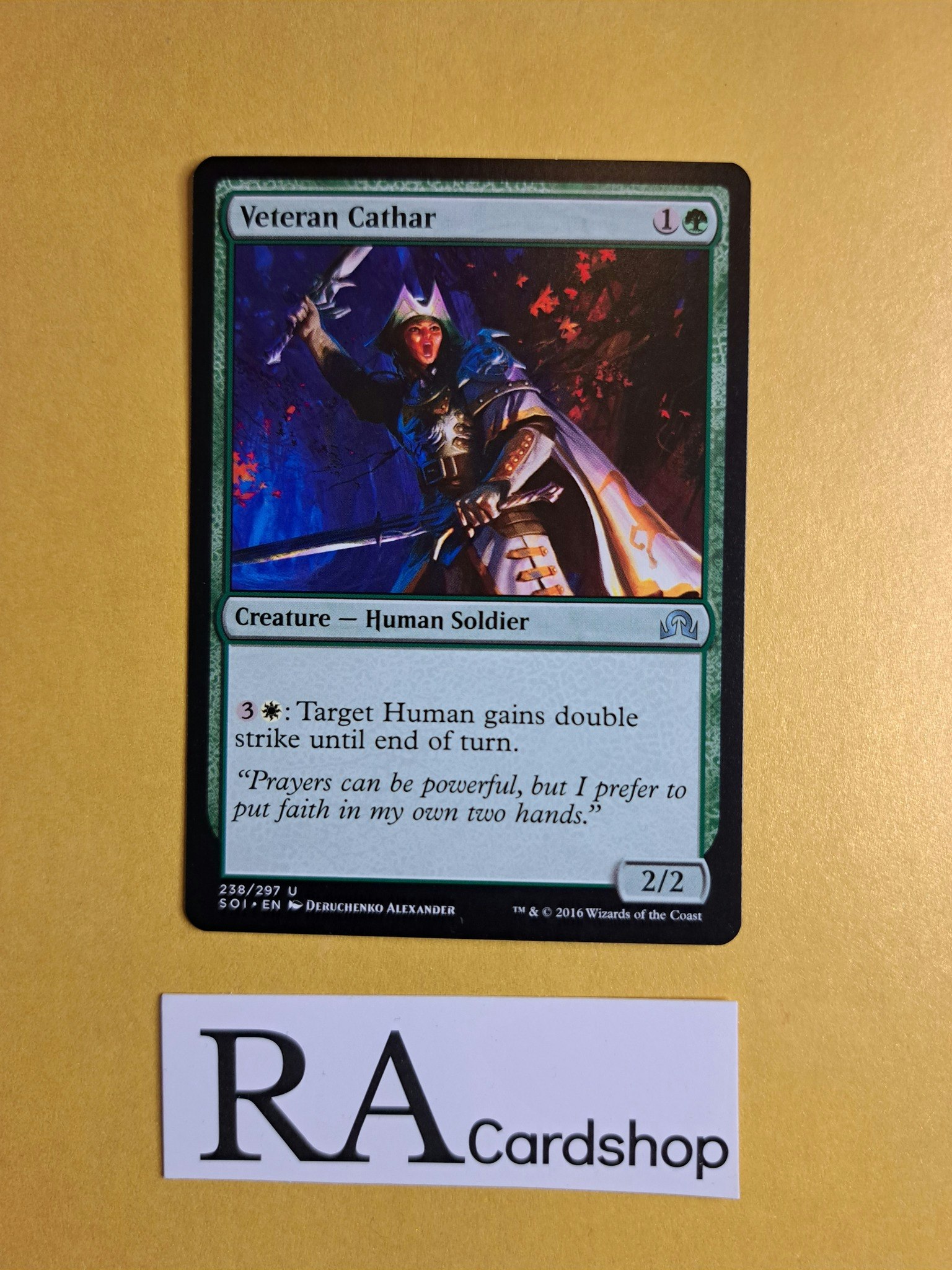 Veteran Cathar Uncommon 238/297 Shadows Over Innistrad Magic the Gathering