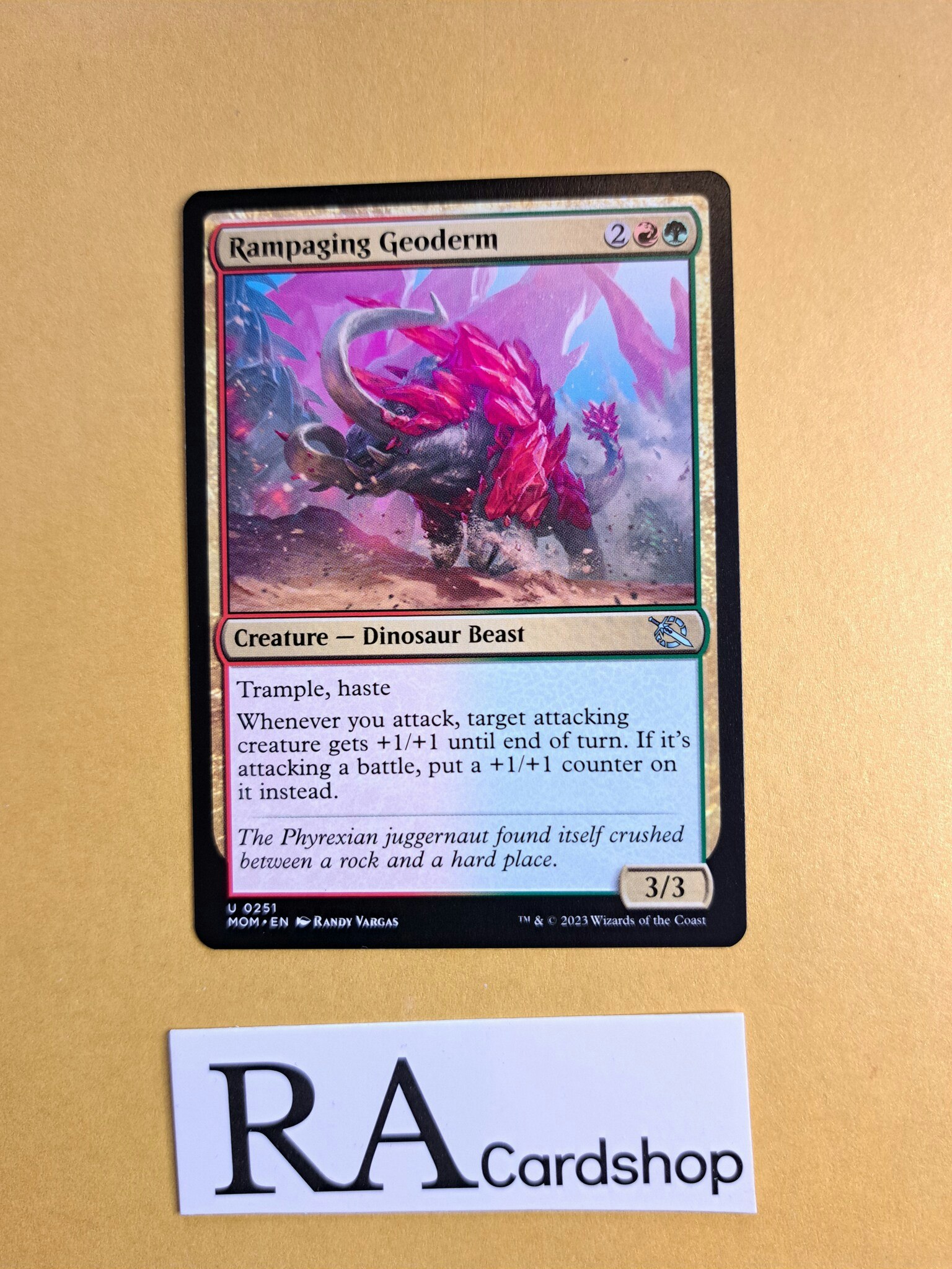 Rampaging Geoderm Uncommon 251 March of the Machine Magic the Gathering