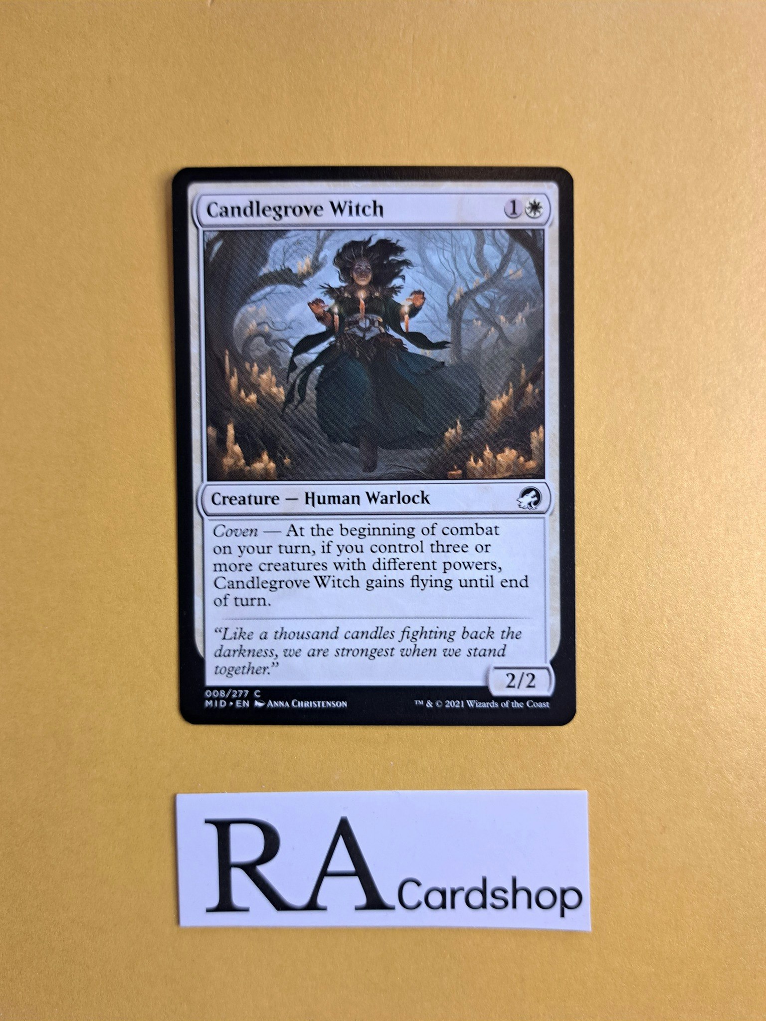 Candlegrove Witch Common 008/277 Innistrad Midnight Hunt (MID) Magic the Gathering