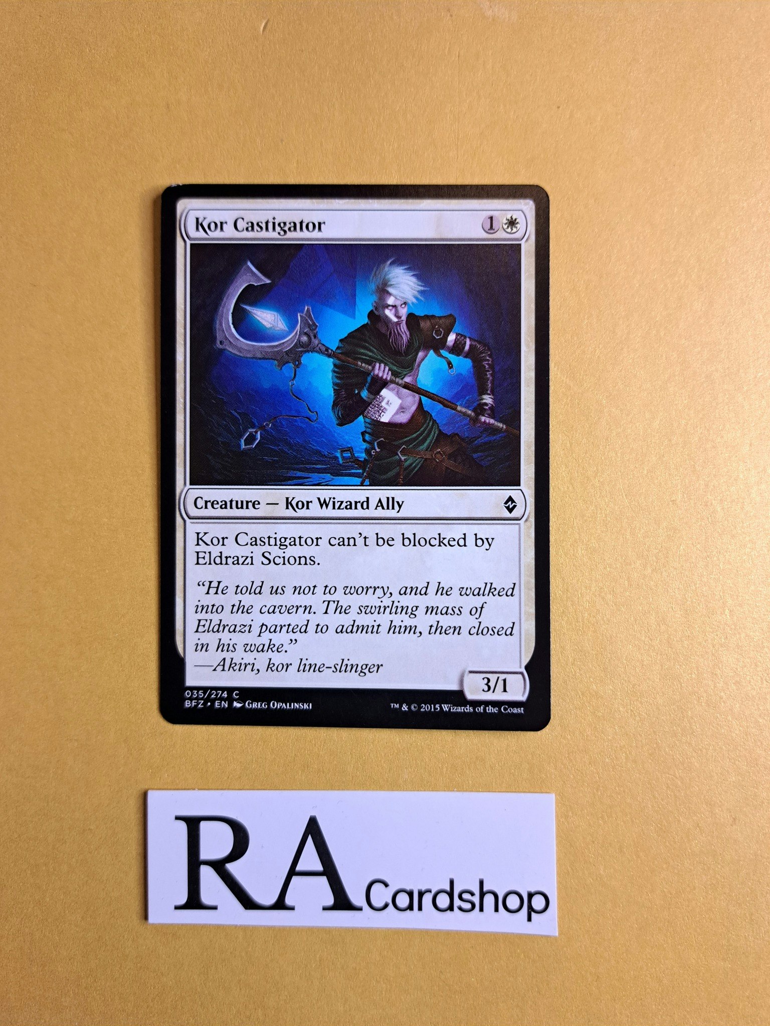 Kor Castigator Common 035/274 Battle for Zendikar (BFZ) Magic the Gathering