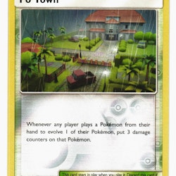 Po Town Reverse Holo Uncommon 121/147 Burning Shadows Pokemon