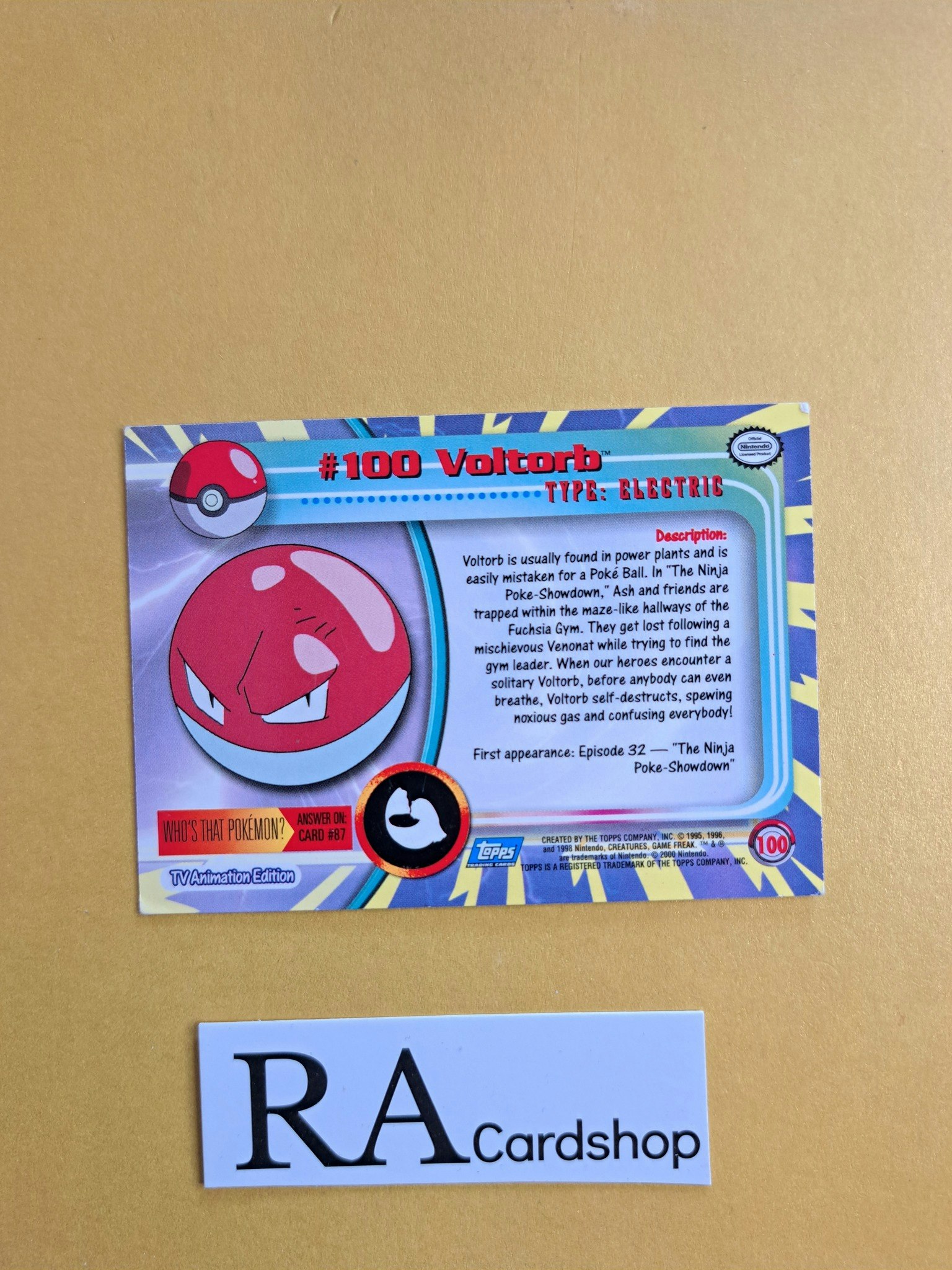 Voltorb (2) #100 Topps Pokemon