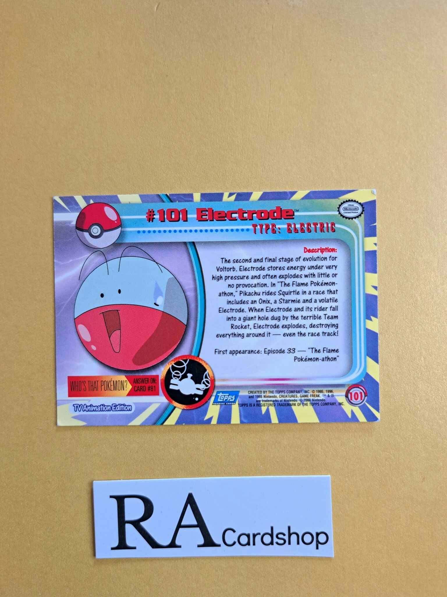 Electrode #101 Topps Pokemon