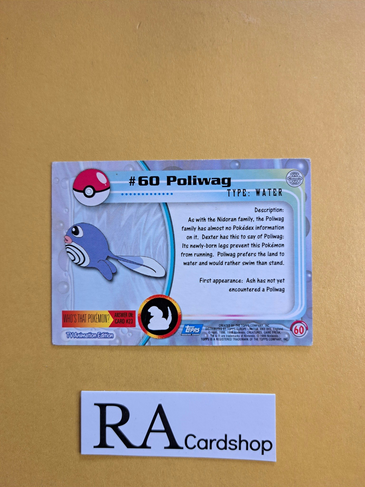 Poliwag #60 Topps Pokemon