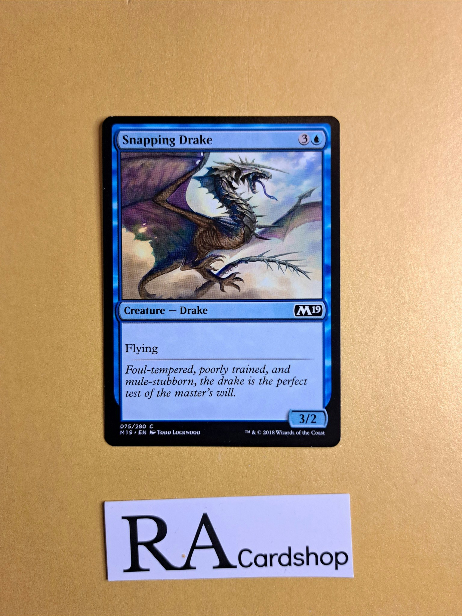 Snapping Drake Common 075/280 Core 2019 (M19) Magic the Gathering