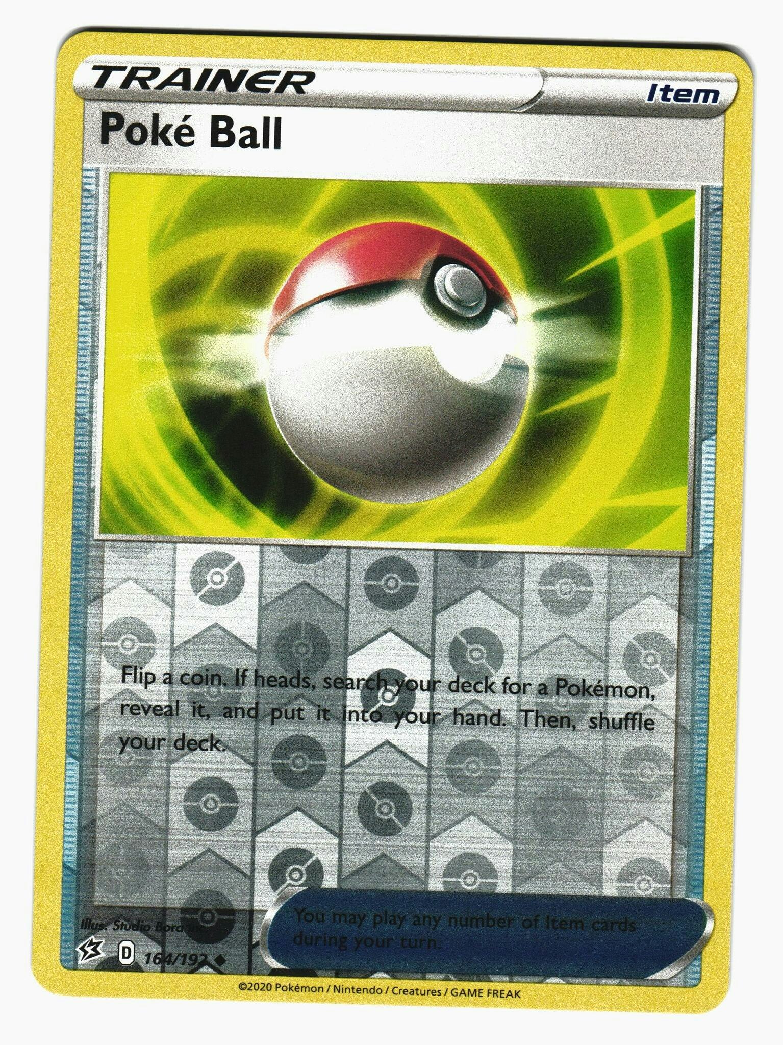 Poke Ball Reverse Holo Uncommon 164/192 Rebel Clash Pokemon
