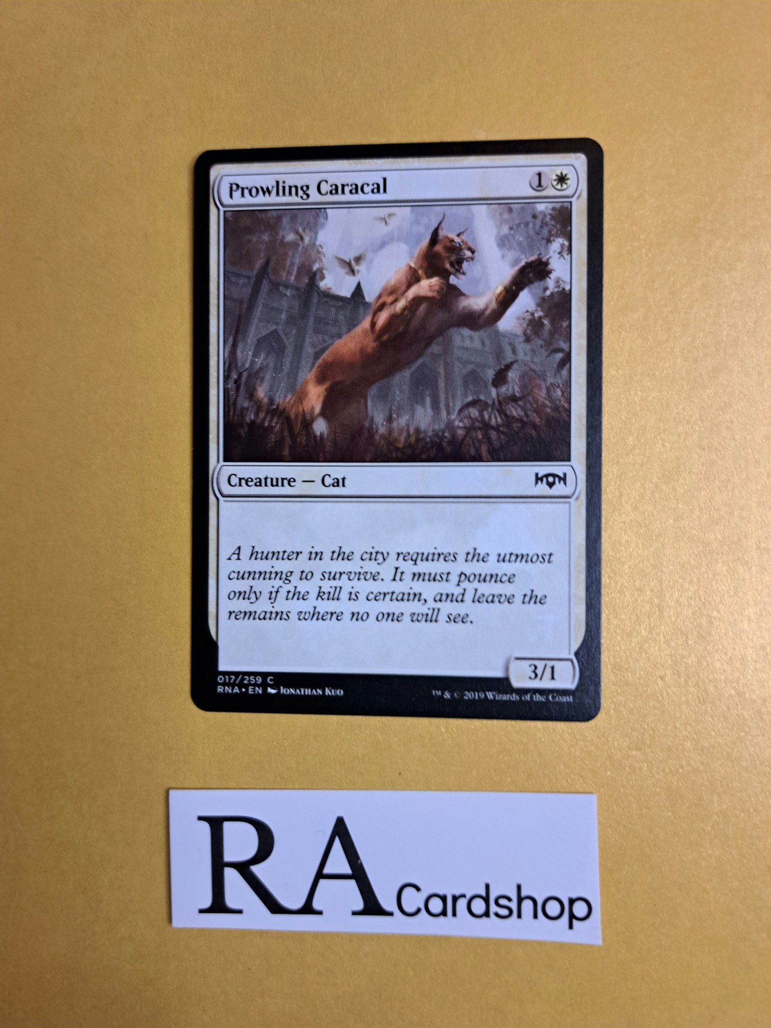 Prowling Caracal Common 017/259 Ravnica Allegiance Magic the Gathering