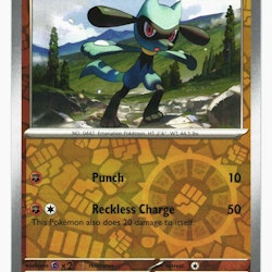 Riolu Reverse Holo Common 113/198 Scarlet & Violet Pokemon