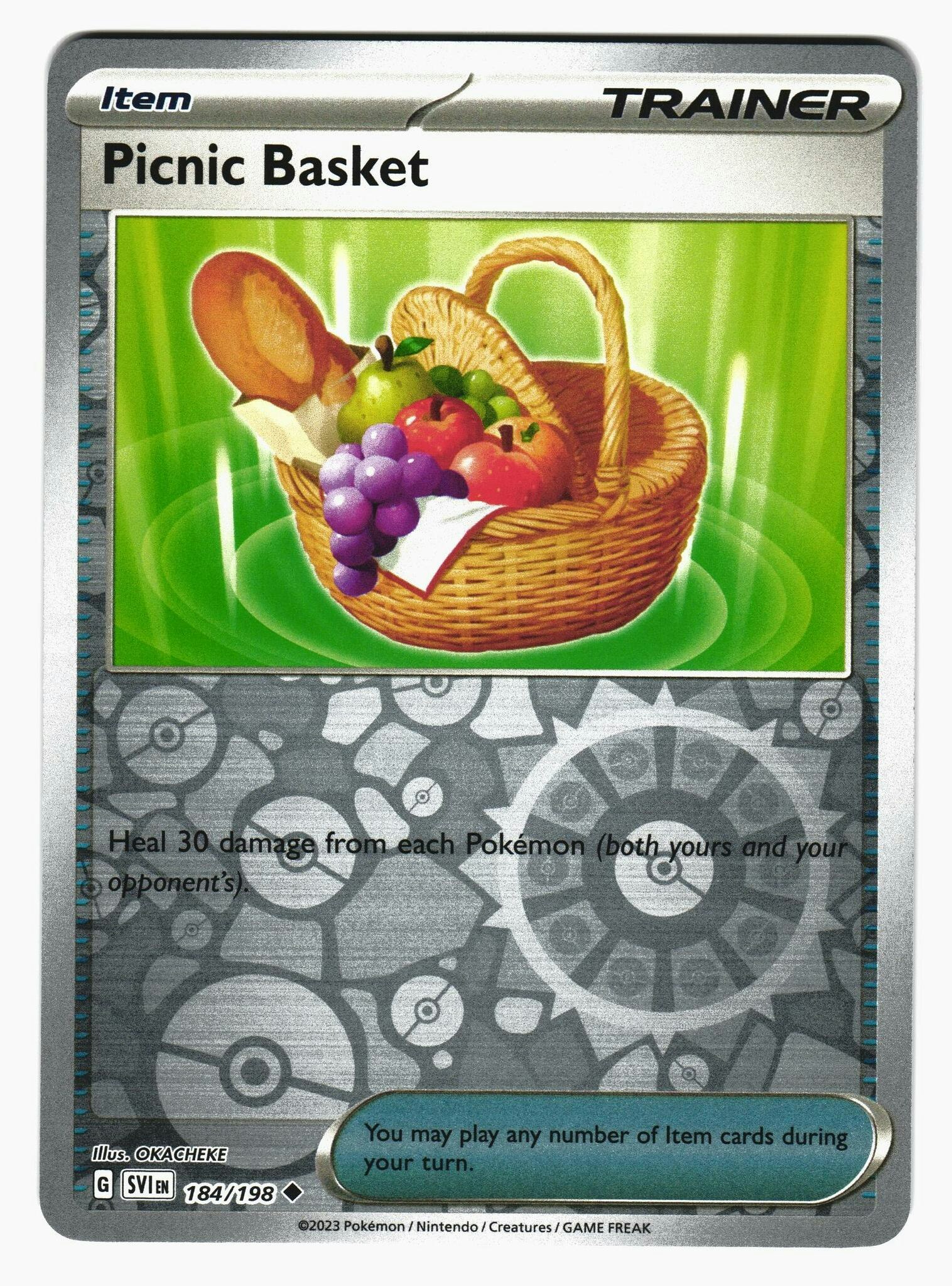 Picnic Basket Reverse Holo Uncommon 184/198 Scarlet & Violet Pokemon