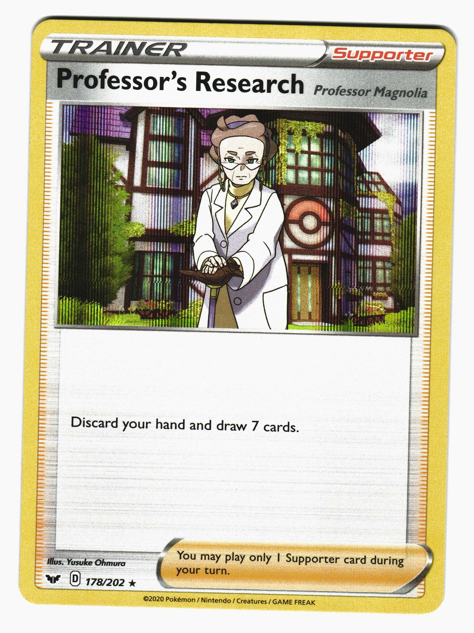 Professors Research Holo Rare 178/202 Sword & Shield Pokemon