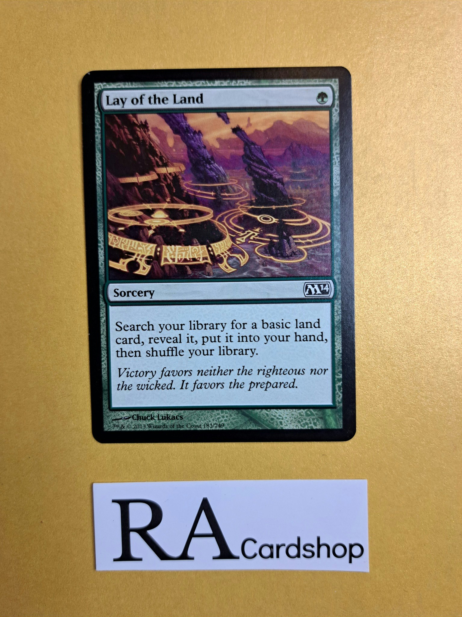 Lay of the Land Common 183/249 Magic 2014 Magic the Gathering
