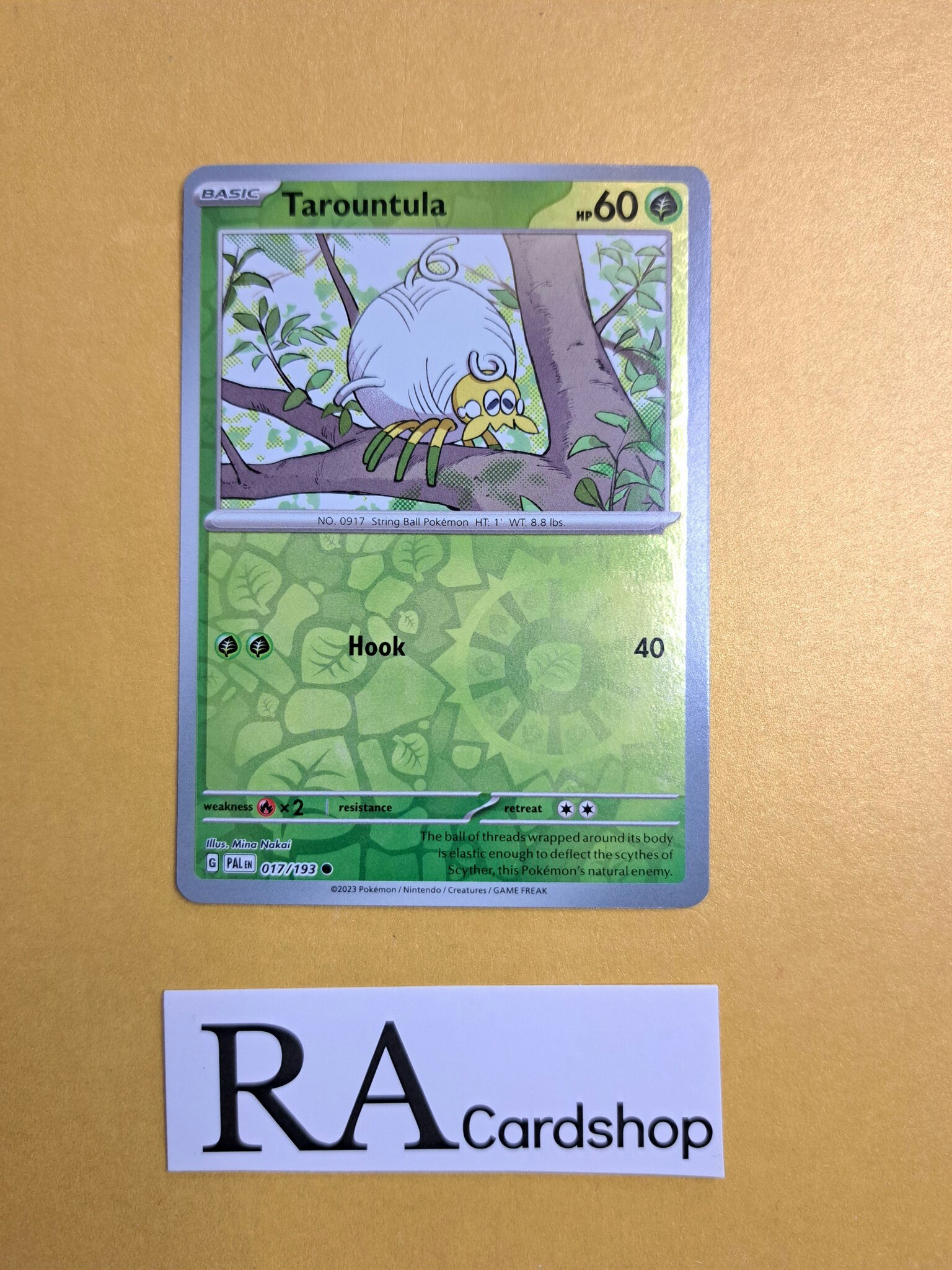Tarountula Common Reverse Holo 017/193 Paldea Evolved Pokemon