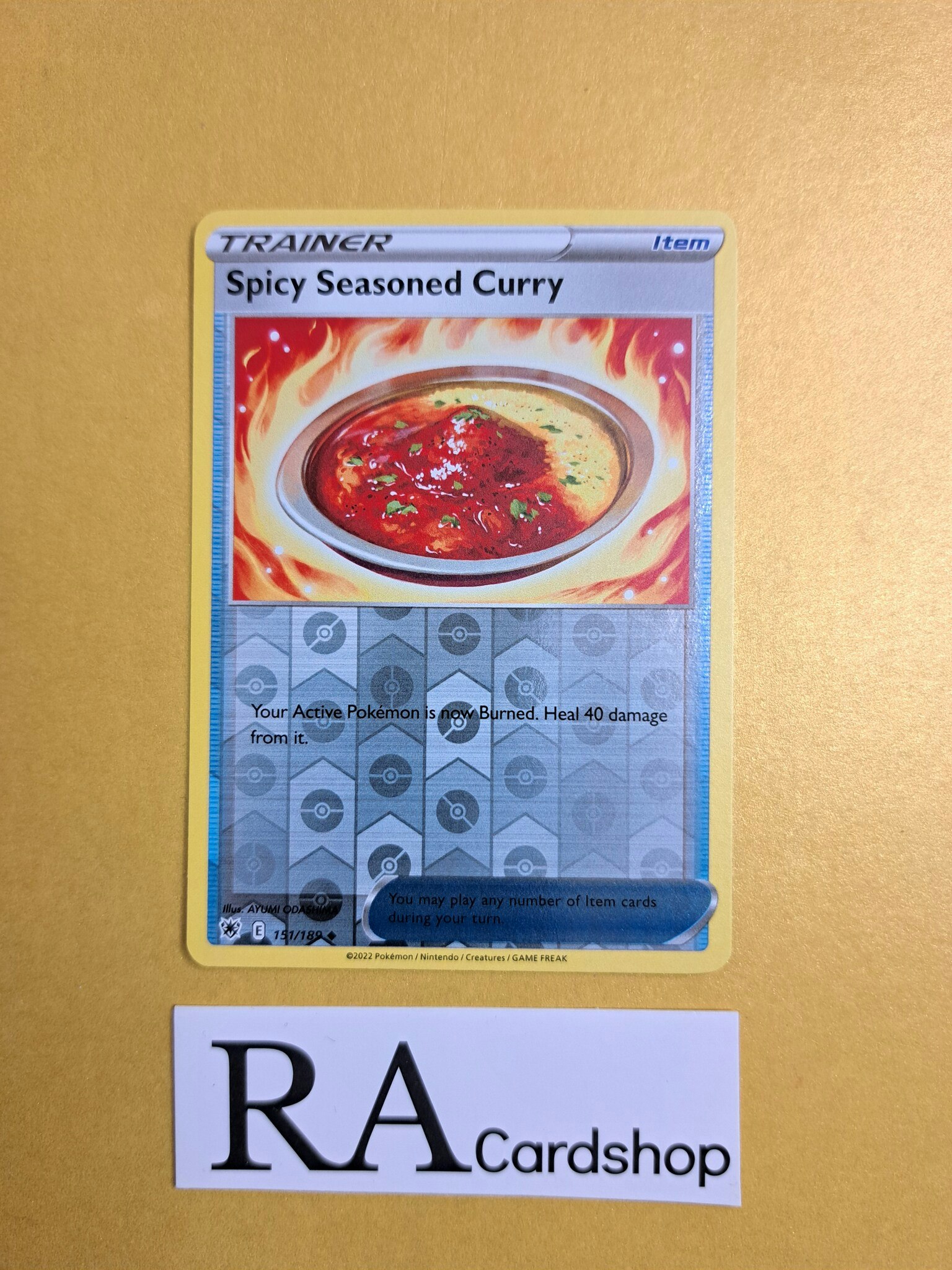 Spicy Seasoned Curry Reverse Holo Uncommon 151/189 Astral Radiance Pokemon
