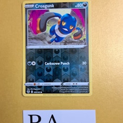 Crogunk Reverse Holo Common 109/195 Silver Tempest Pokemon