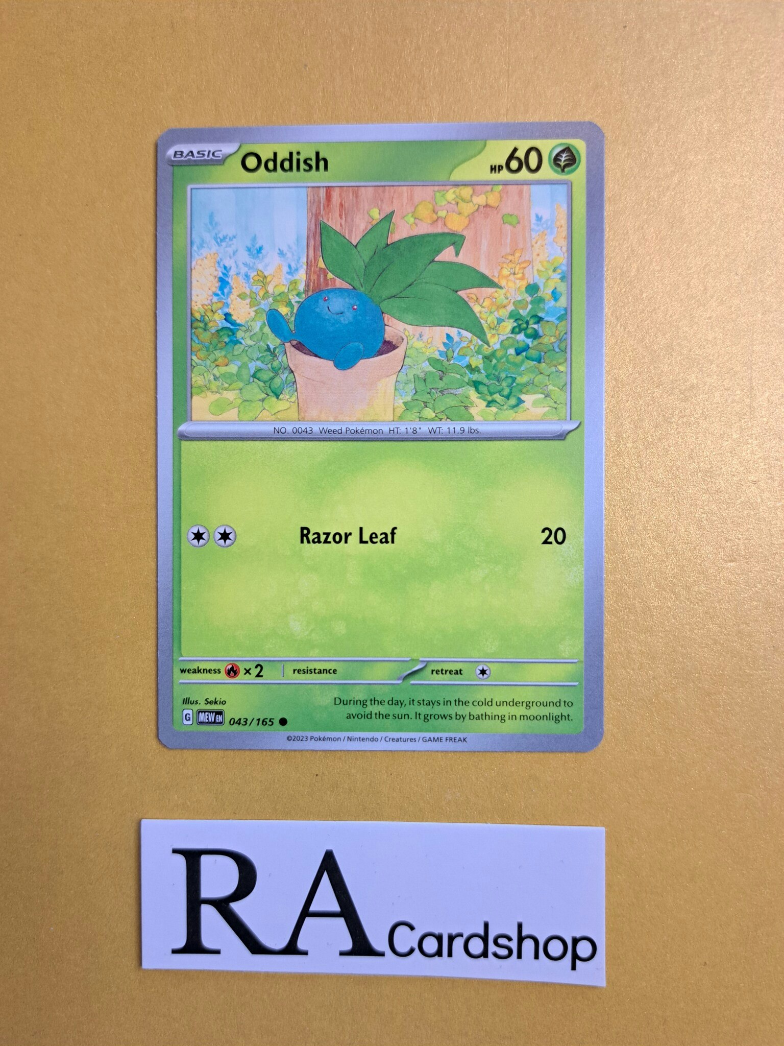 Oddish Common 043/165 Pokemon 151