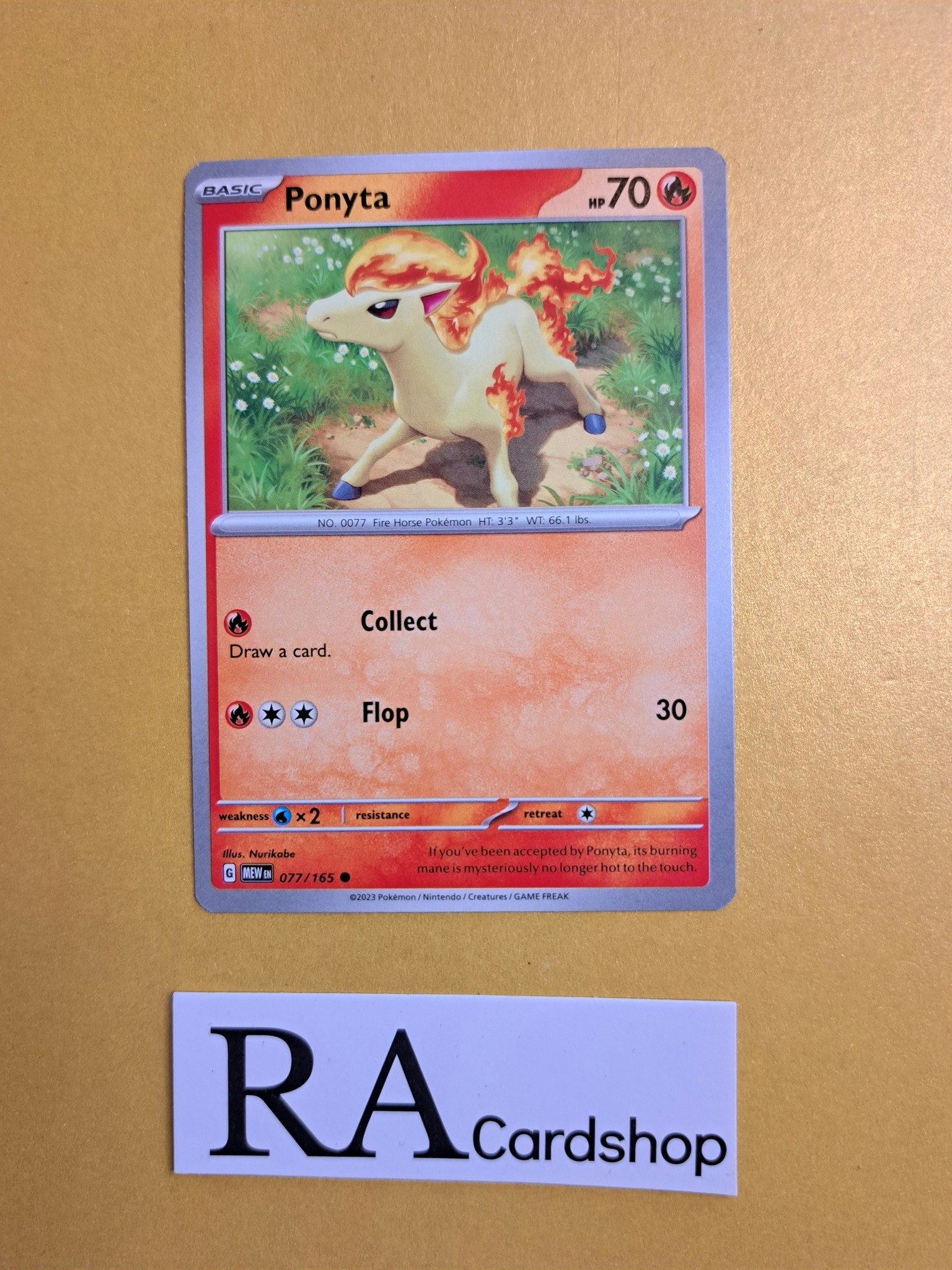 Ponyta Common 077/165 Pokemon 151