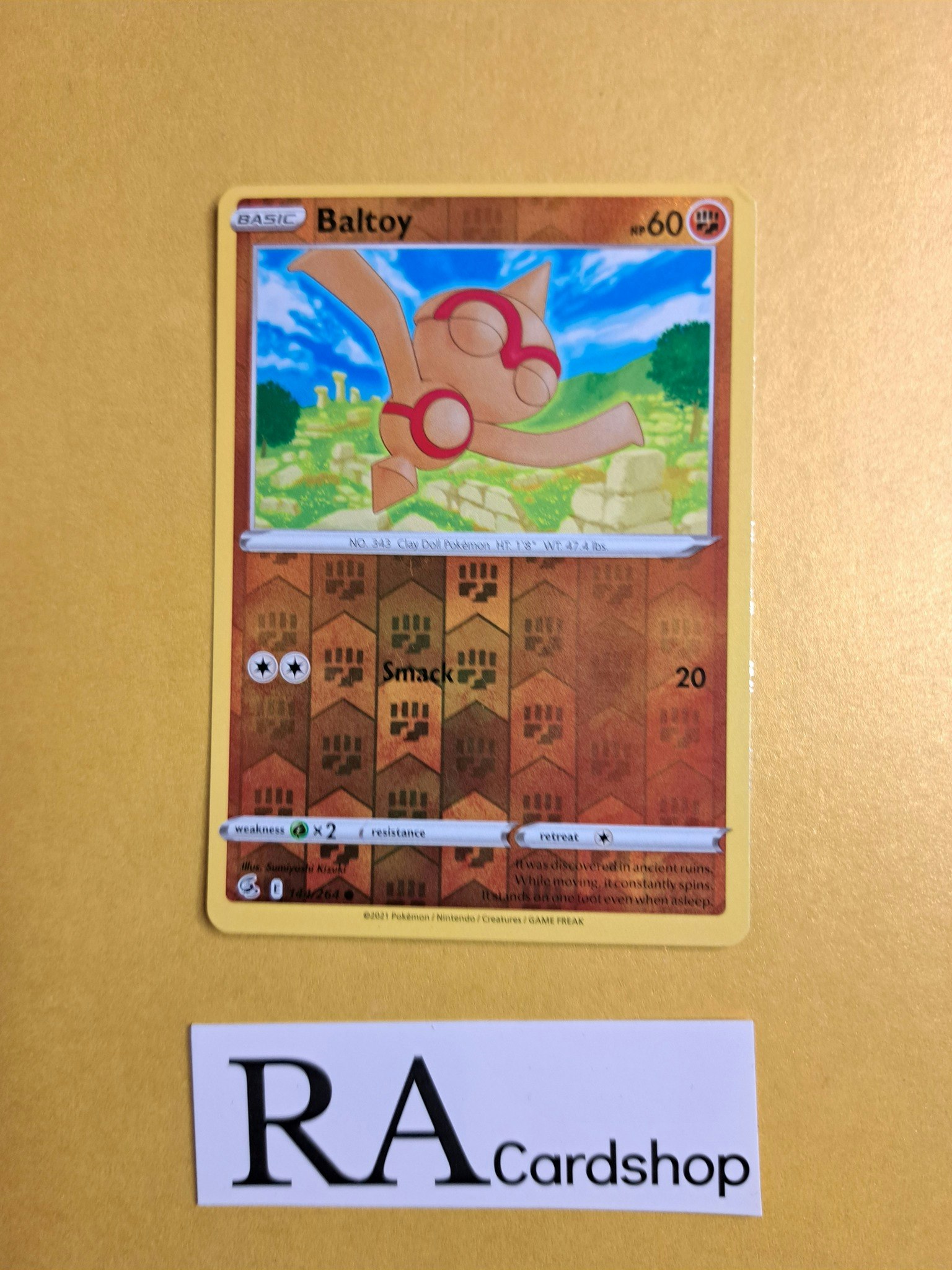 Baltoy Reverse Holo Common 144/264 Fusion Strike Pokemon