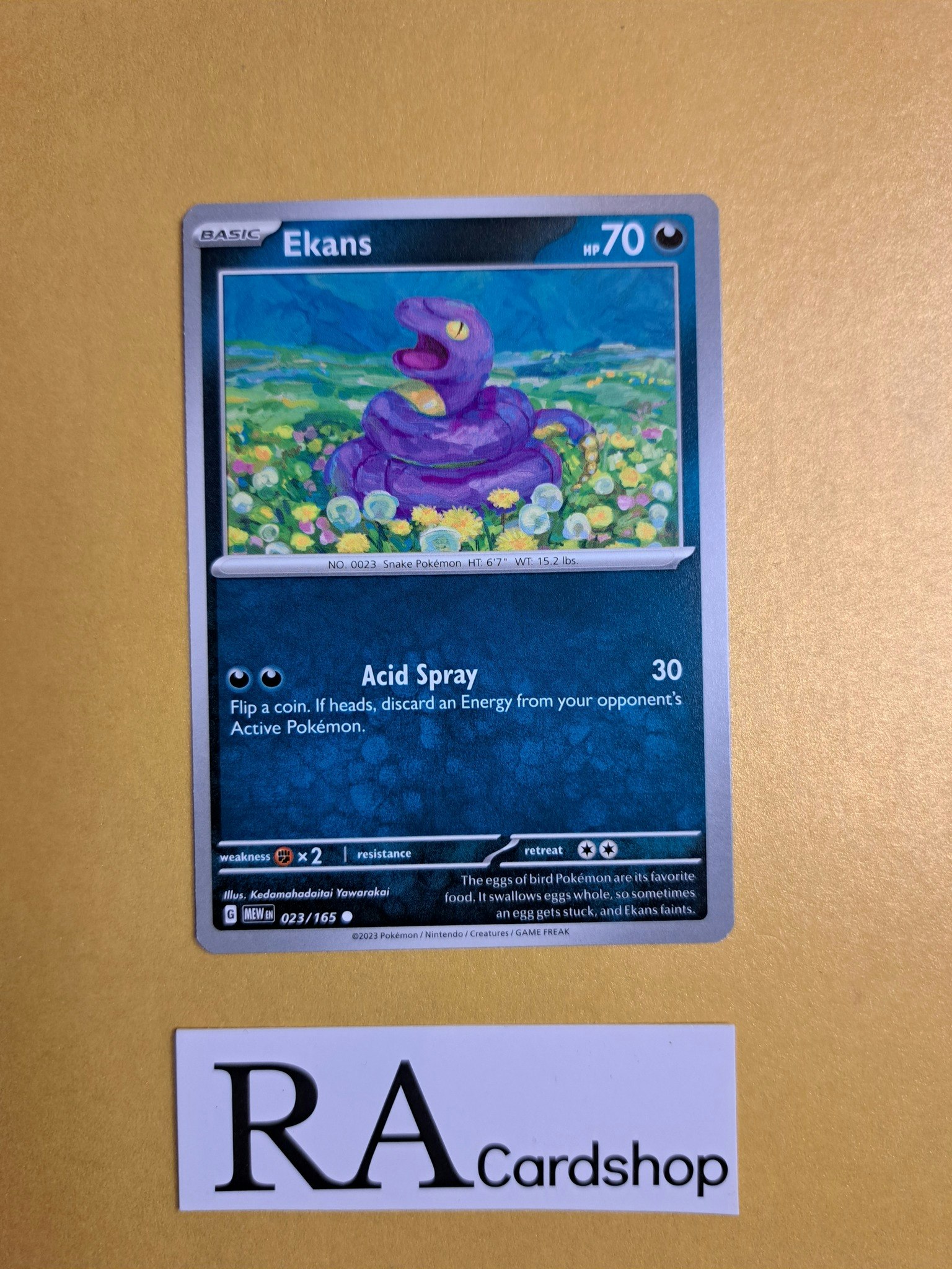 Ekans Common 023/165 Pokemon 151