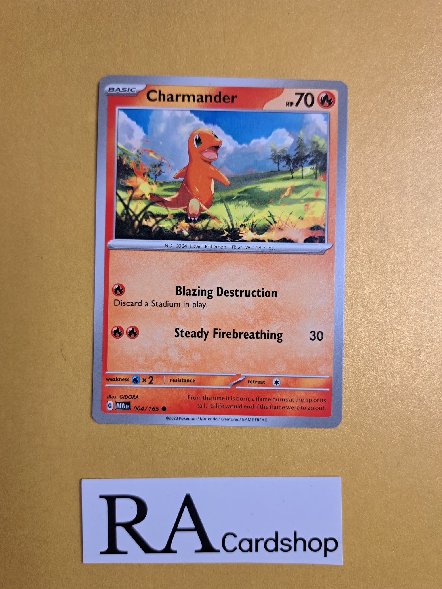 Charmander Common 004/165 Pokemon 151