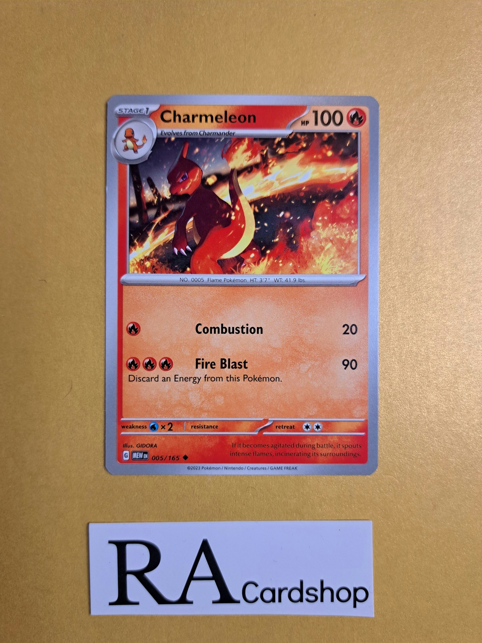 Charmeleon Uncommon 005/165 Pokemon 151