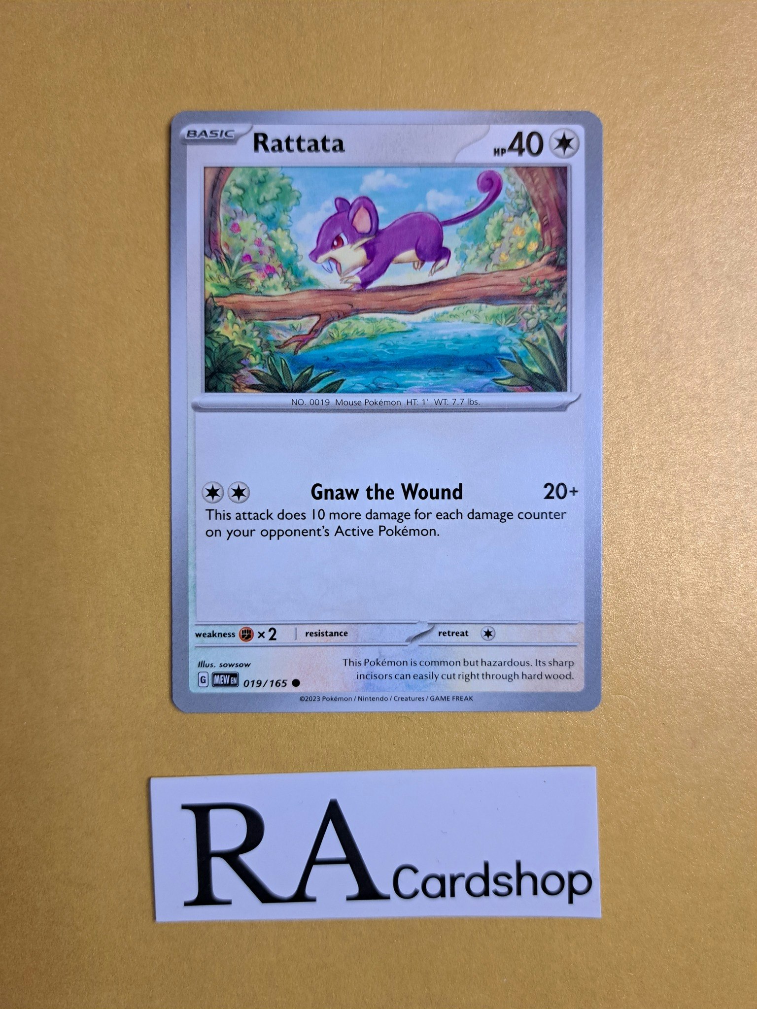 Rattata Common 019/165 Pokemon 151
